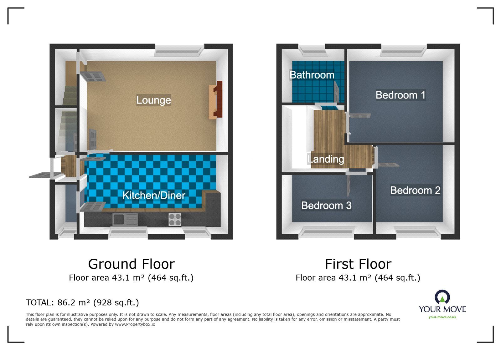 Floorplan of 3 bedroom Semi Detached House to rent, Norton Crescent, Bilston, West Midlands, WV14