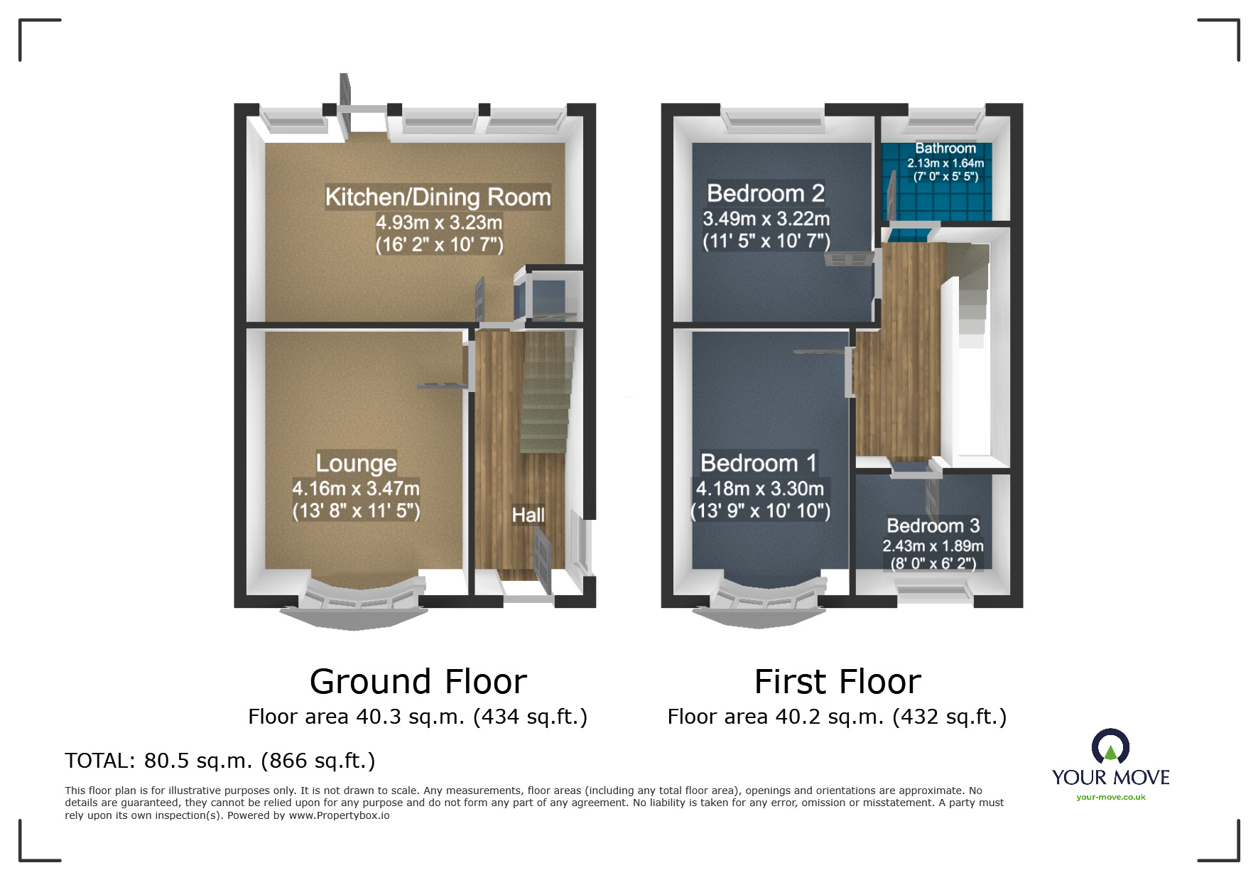 Floorplan of 3 bedroom Semi Detached House for sale, Stanton Avenue, Dudley, DY1