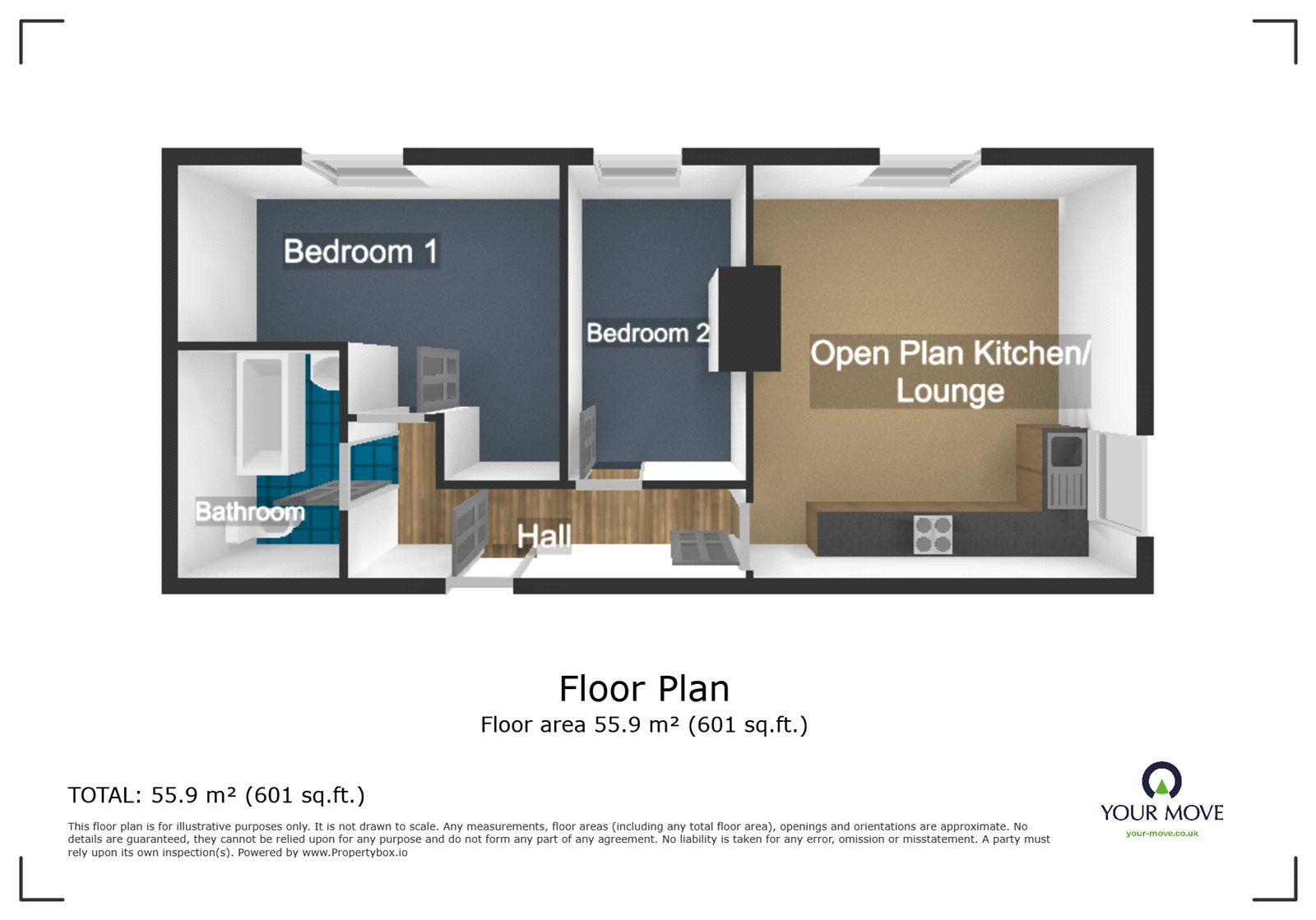 Floorplan of 2 bedroom  Flat to rent, Harvest Road, Rowley Regis, West Midlands, B65