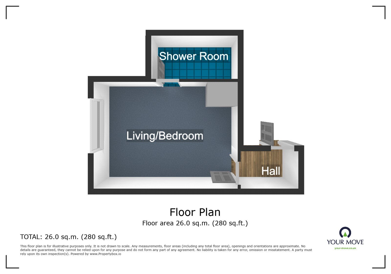 Floorplan of 1 bedroom  Room to rent, Wolverhampton Street, Dudley, West Midlands, DY1