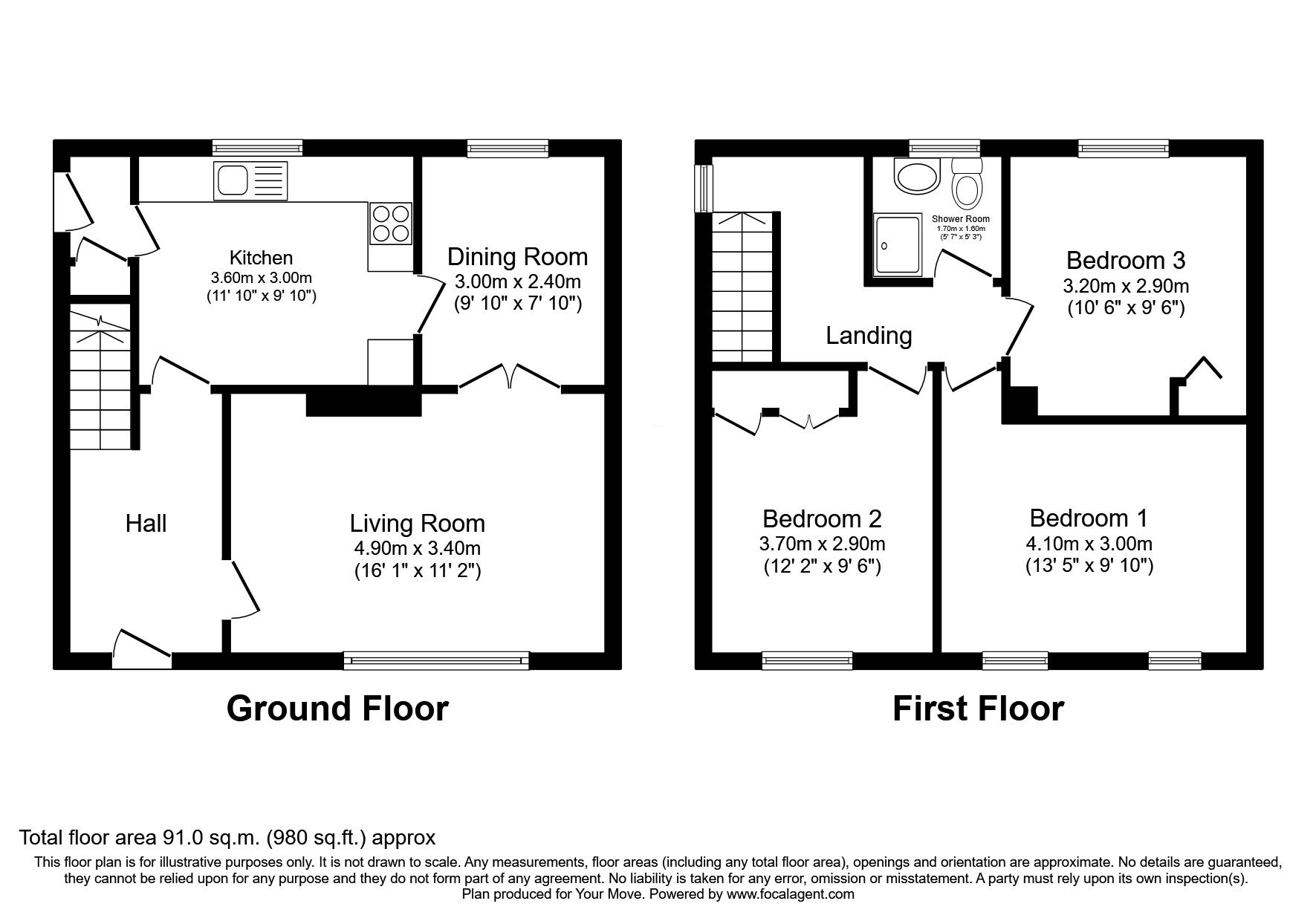 Floorplan of 3 bedroom Semi Detached House for sale, Aberdour Crescent, Dunfermline, Fife, KY11