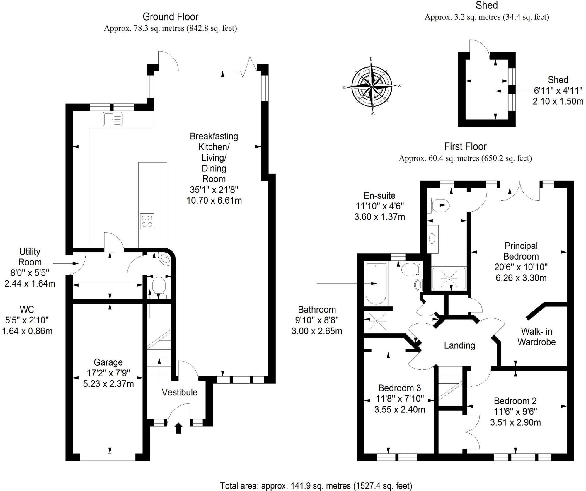 Floorplan of 3 bedroom Detached House for sale, Overton Court, Pitreavie Castle, Fife, KY11