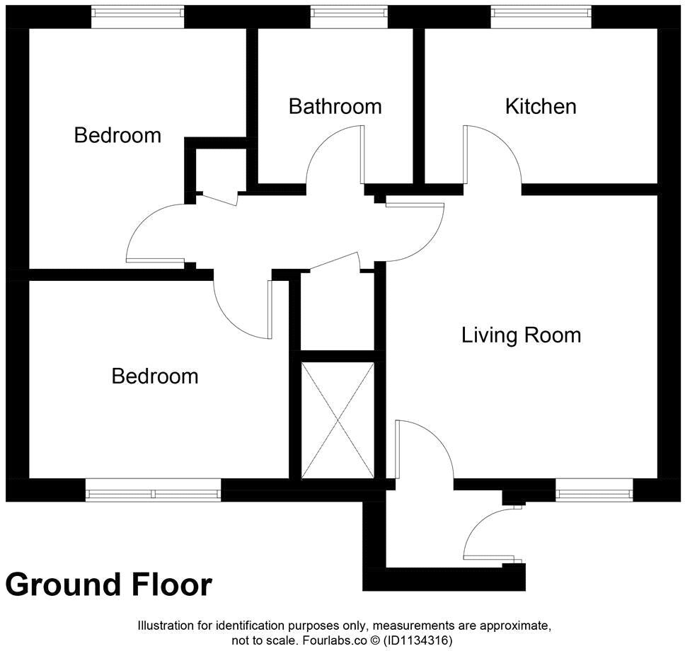 Floorplan of 2 bedroom  Flat to rent, Inverewe Place, Dunfermline, KY11