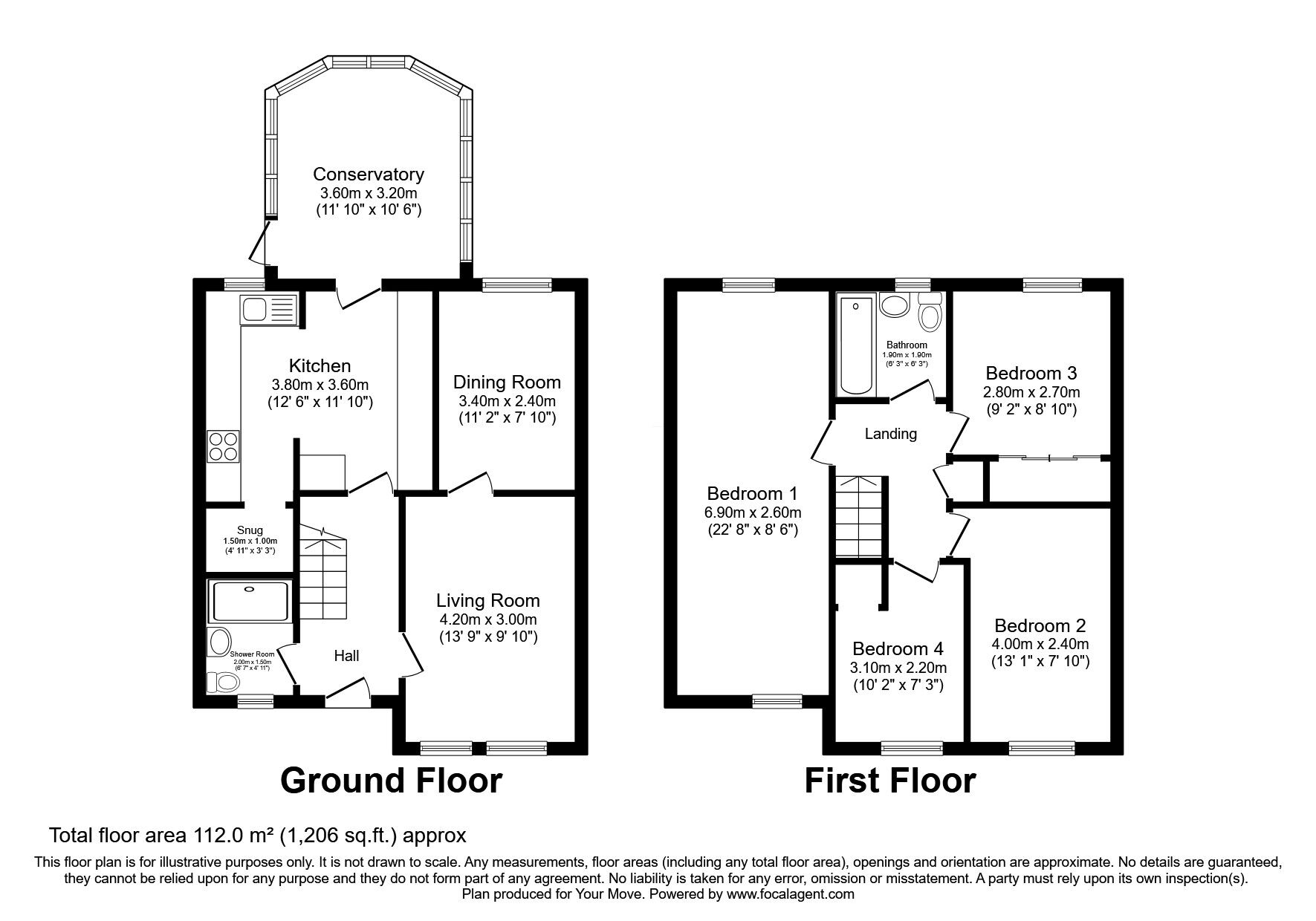 Floorplan of 4 bedroom Semi Detached House for sale, Fairley Court, Cairneyhill, Fife, KY12