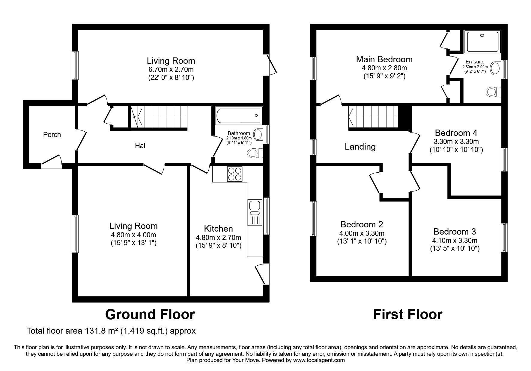 Floorplan of 4 bedroom Semi Detached House for sale, Gladstone Road, Dumfries, Dumfries and Galloway, DG2