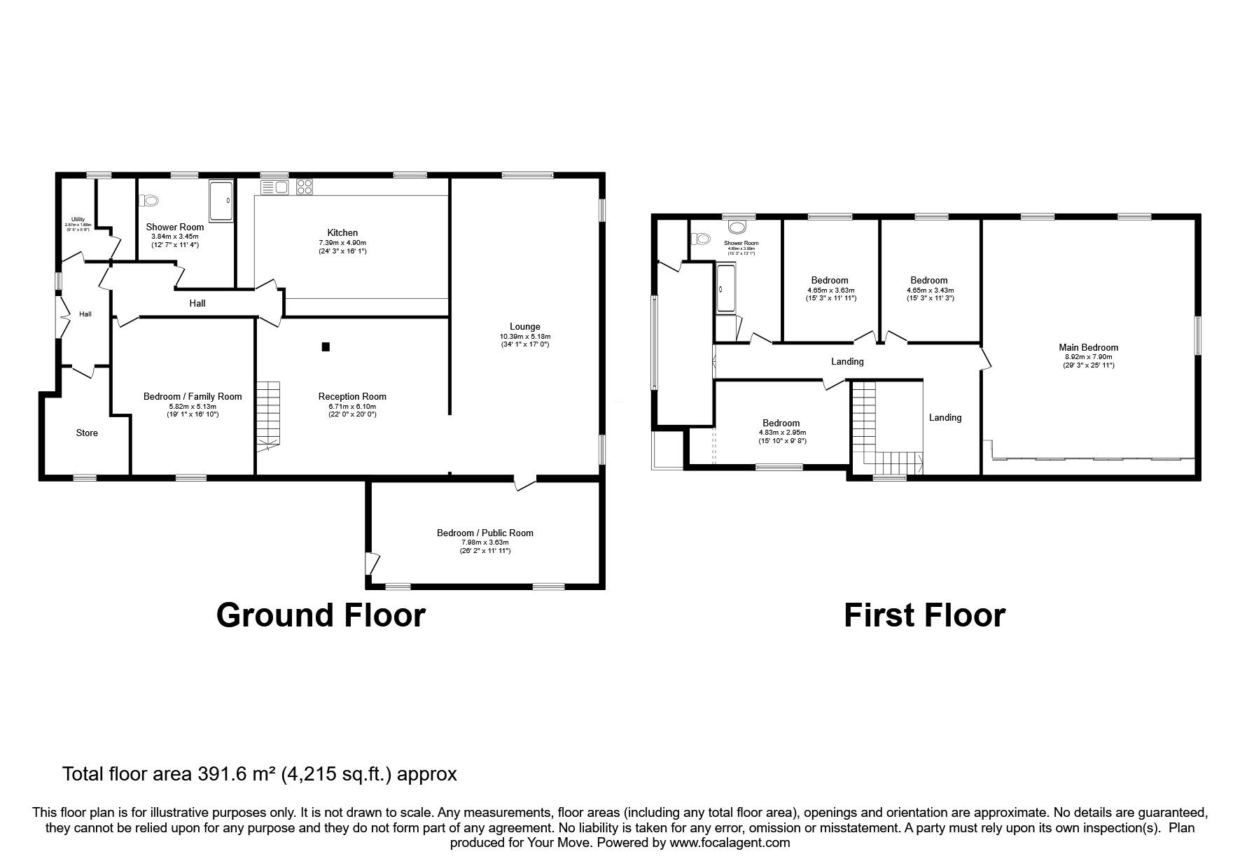 Floorplan of 5 bedroom Detached House for sale, Auldgirth, Dumfries, Dumfries and Galloway, DG2