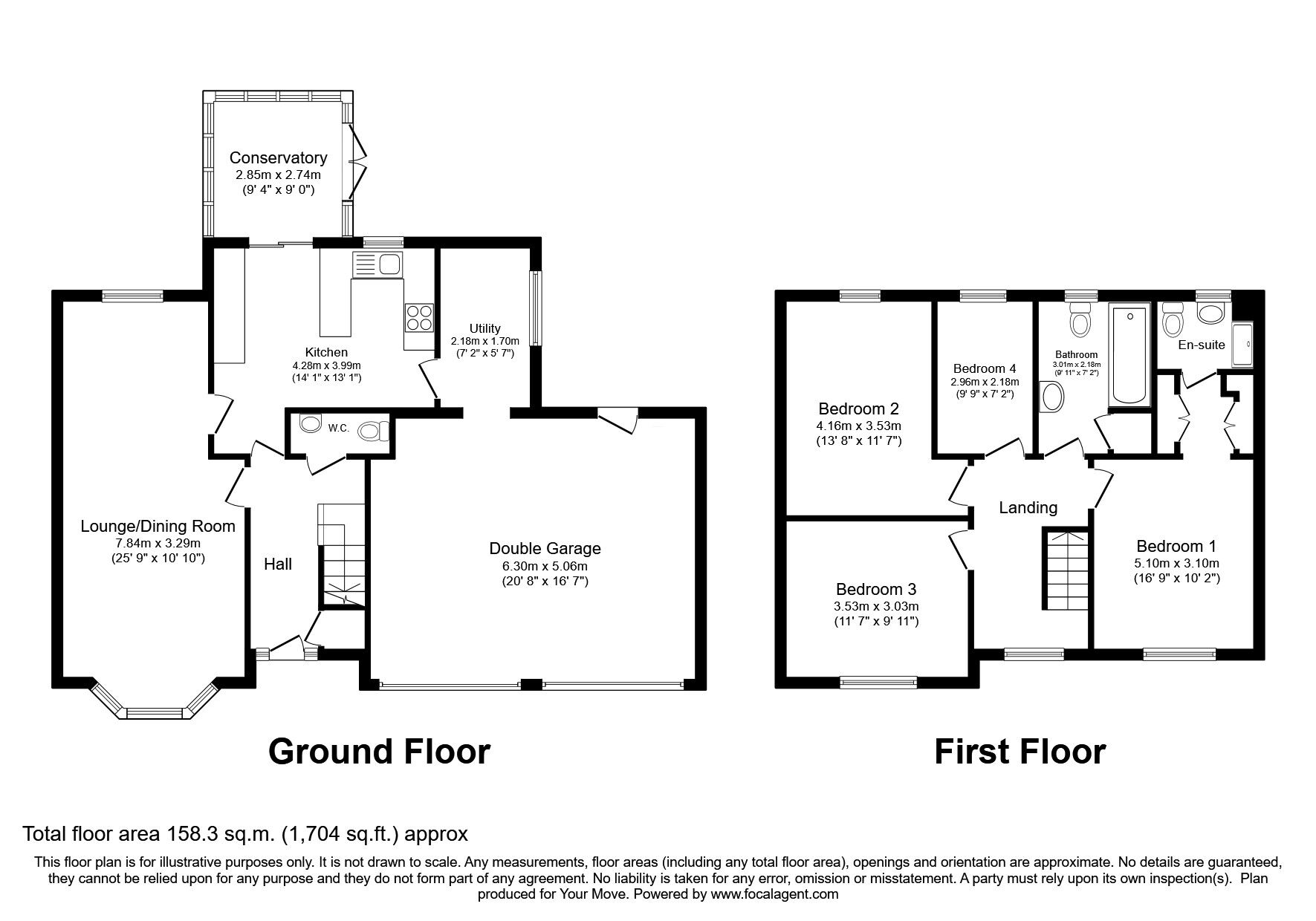 Floorplan of 4 bedroom Detached House for sale, Woodgrove Avenue, Dumfries, Dumfries and Galloway, DG1