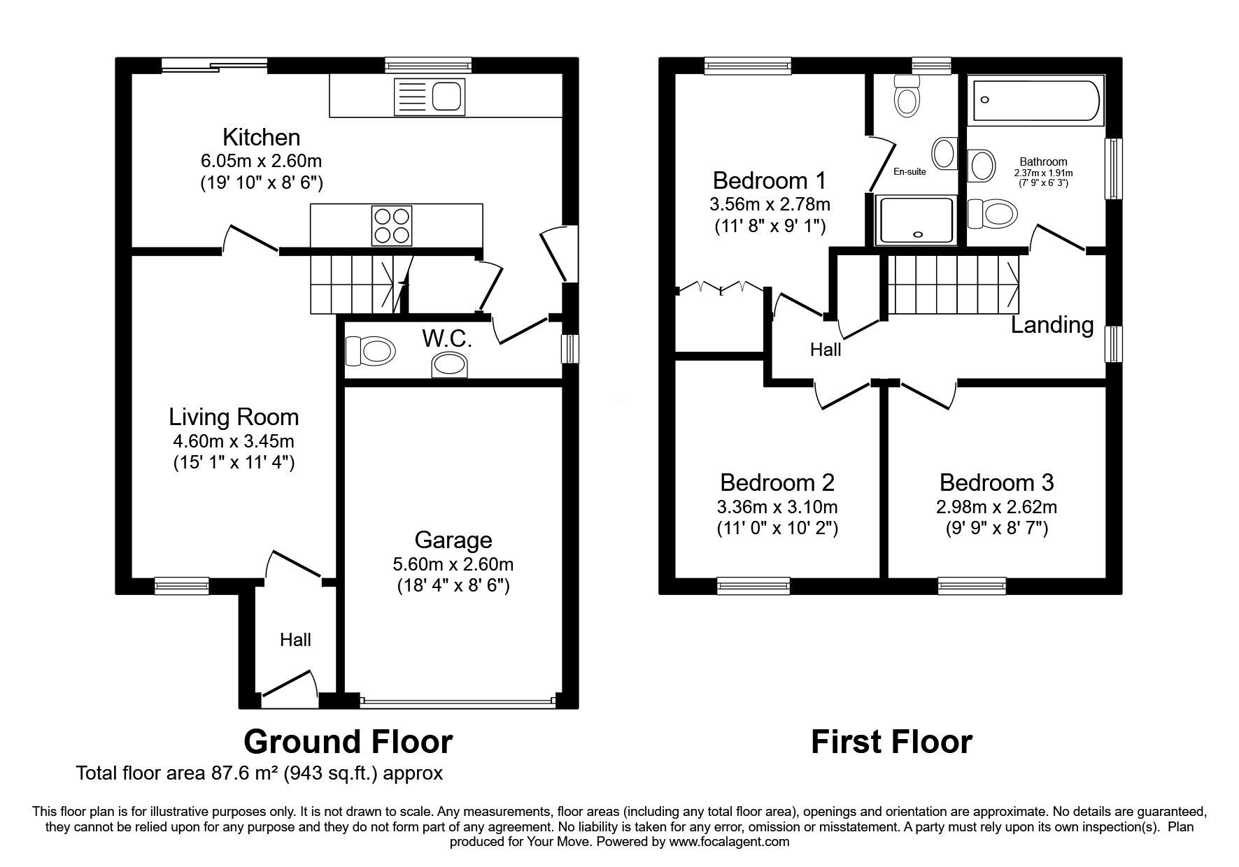 Floorplan of 3 bedroom Detached House for sale, Mains Drive, Lockerbie, Dumfries and Galloway, DG11