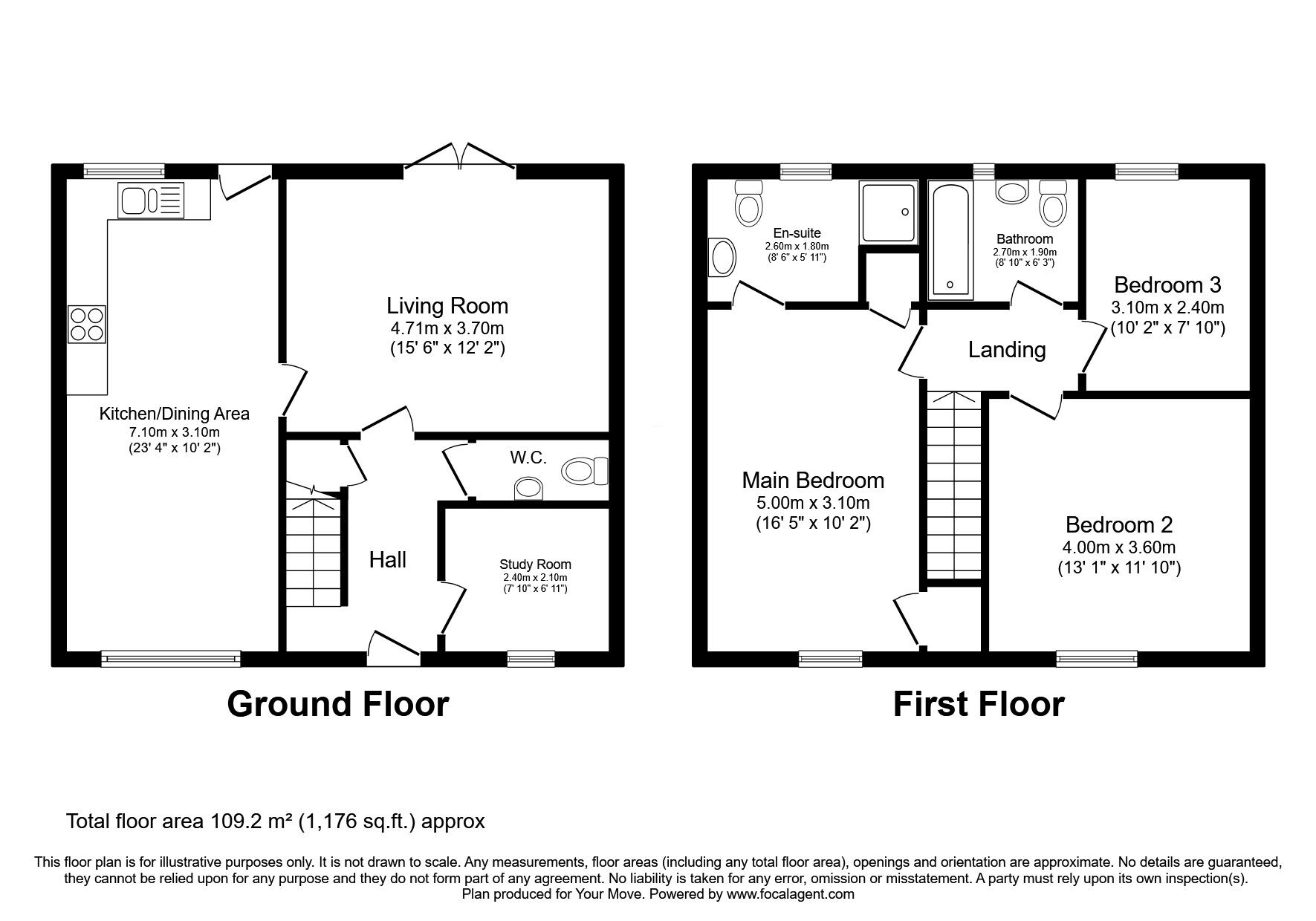 Floorplan of 3 bedroom Detached House for sale, Birchwood Way, Dumfries, Dumfries and Galloway, DG1