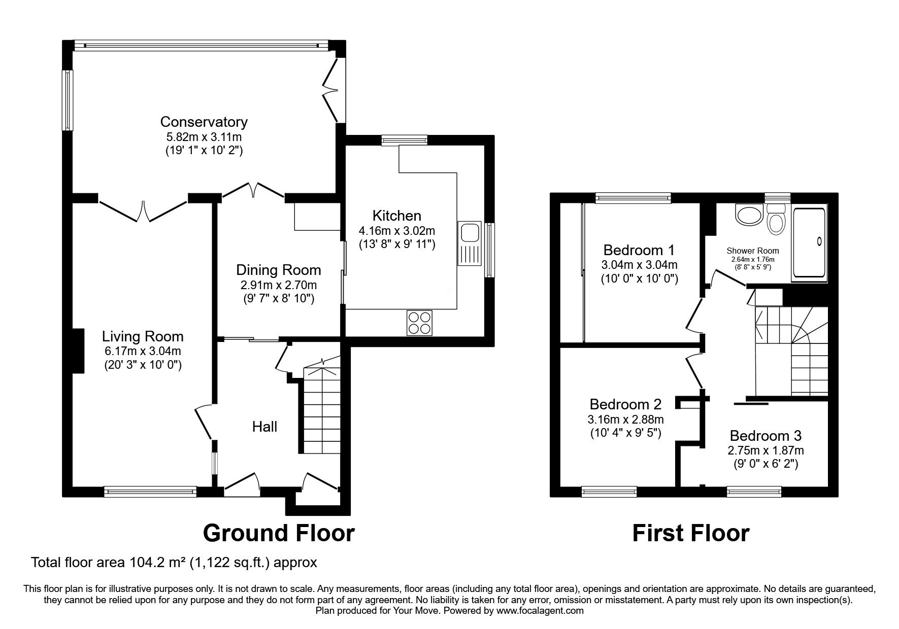 Floorplan of 4 bedroom Detached House for sale, Overton Gardens, Dundee, Angus, DD2