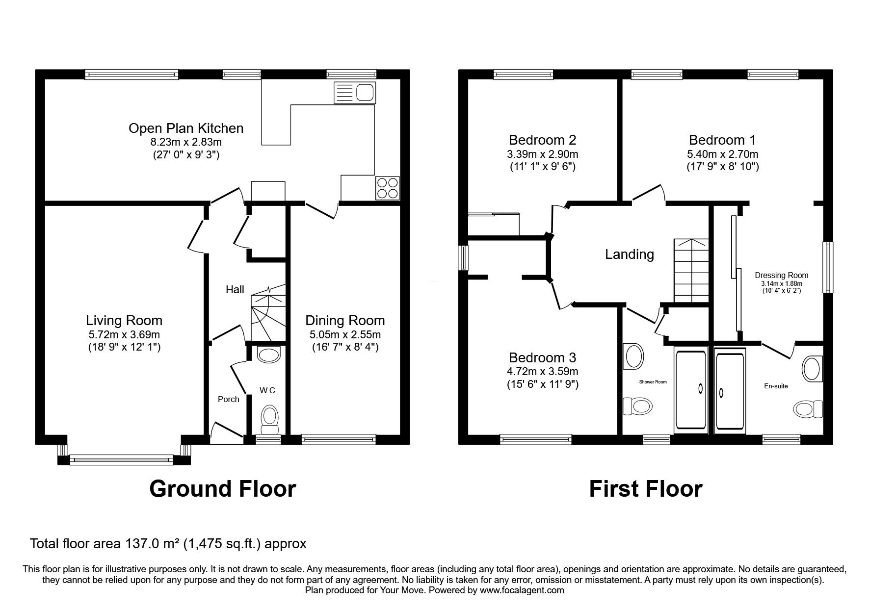 Floorplan of 4 bedroom Detached House for sale, Neddertoun View, Liff, Angus, DD2