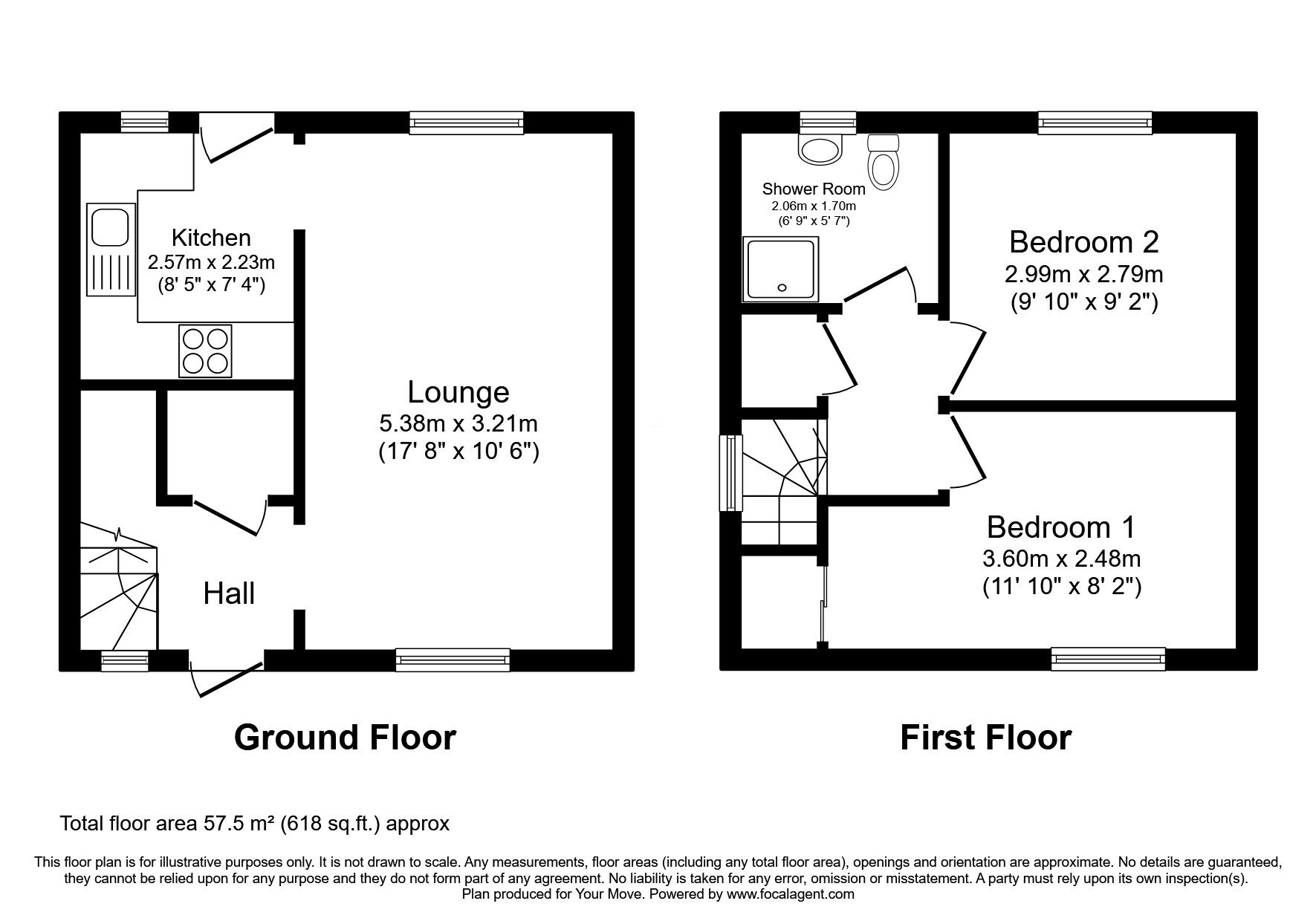 Floorplan of 2 bedroom Semi Detached House for sale, Strachan Avenue, Broughty Ferry, Angus, DD5