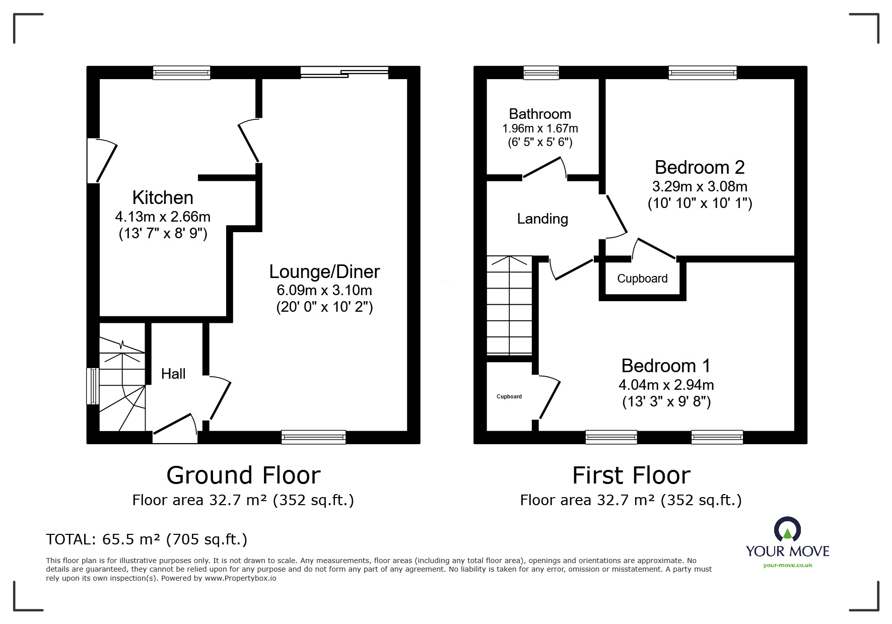 Floorplan of 2 bedroom Semi Detached House for sale, Craigmore Street, Dundee, Angus, DD3