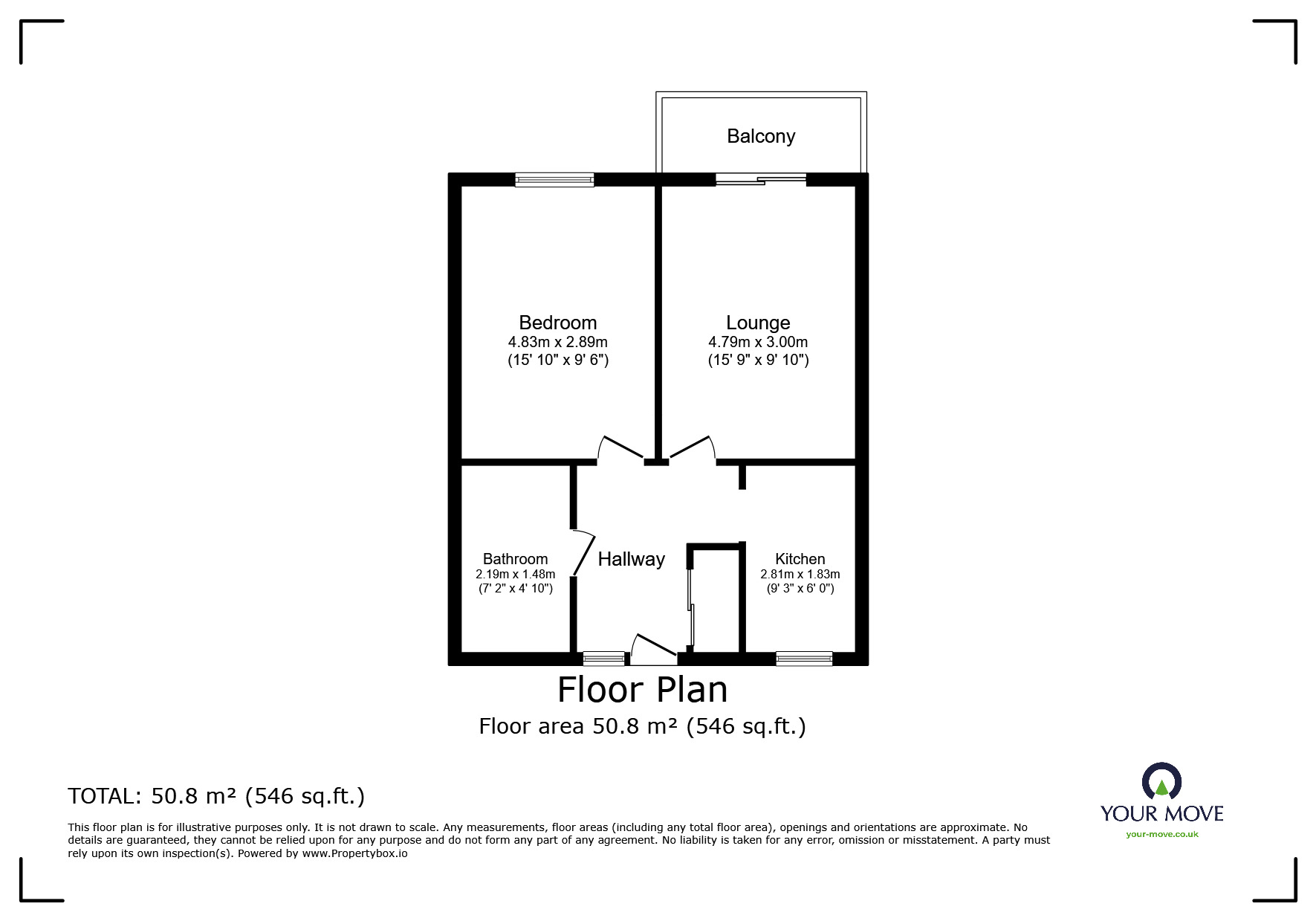 Floorplan of 1 bedroom  Flat to rent, Church Road, Egham, Surrey, TW20