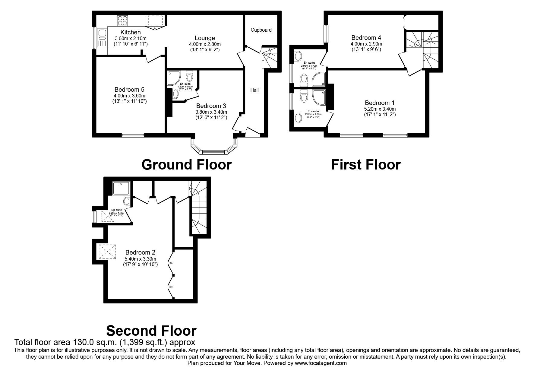 Floorplan of 5 bedroom Detached House to rent, South Road, Englefield Green, Surrey, TW20