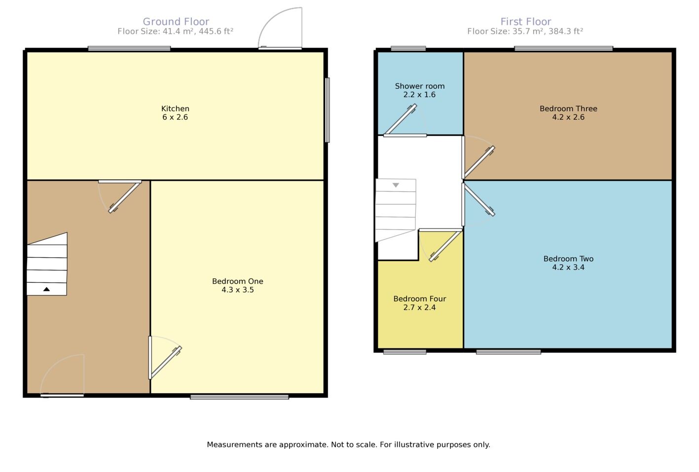 Floorplan of 4 bedroom Semi Detached House to rent, Spring Rise, Egham, Surrey, TW20