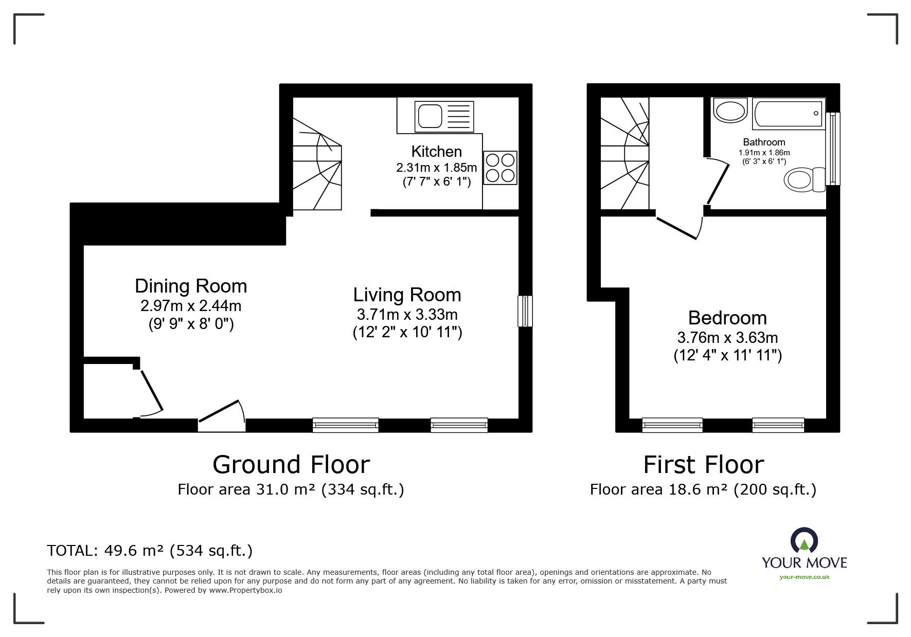 Floorplan of 1 bedroom  Flat for sale, High Street, Colnbrook, Berkshire, SL3