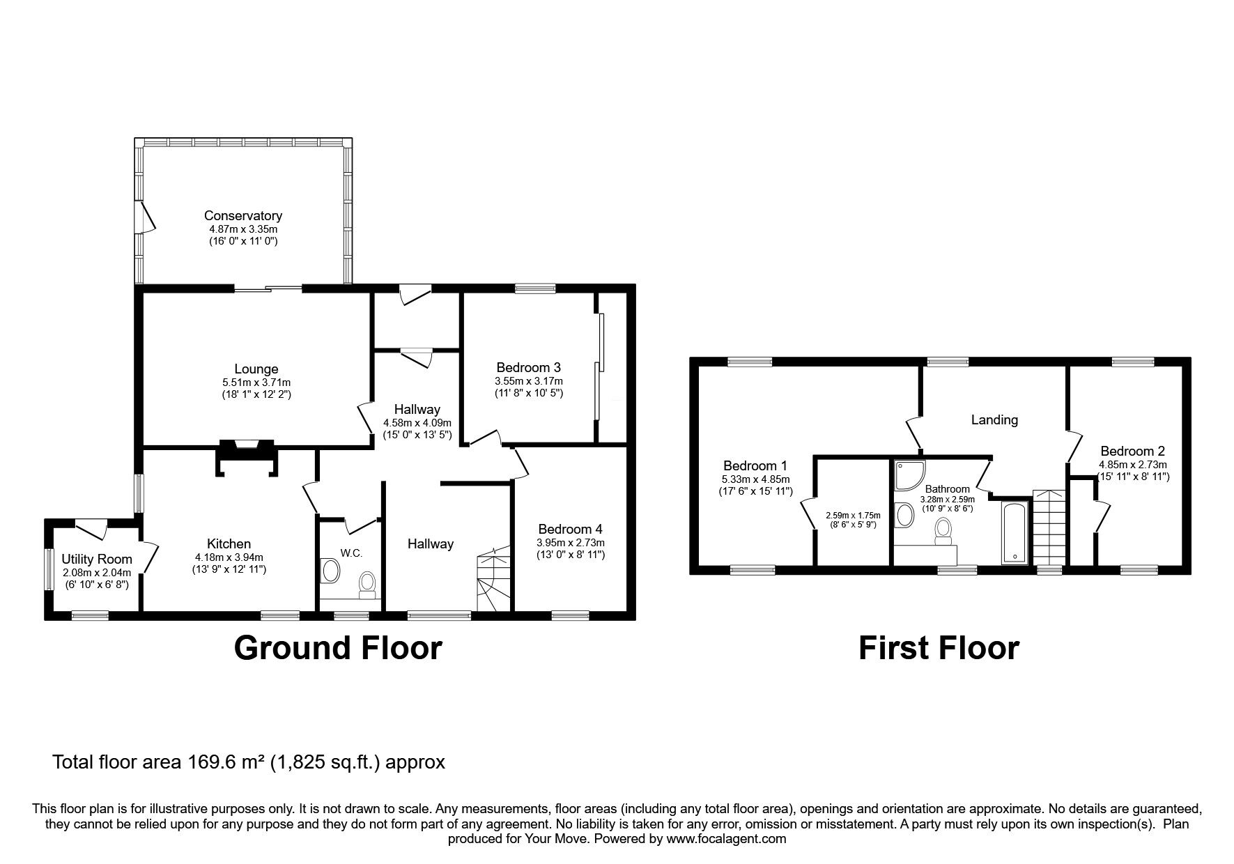 Floorplan of 4 bedroom Detached House for sale, Milltown of Edinvillie, Aberlour, Moray, AB38