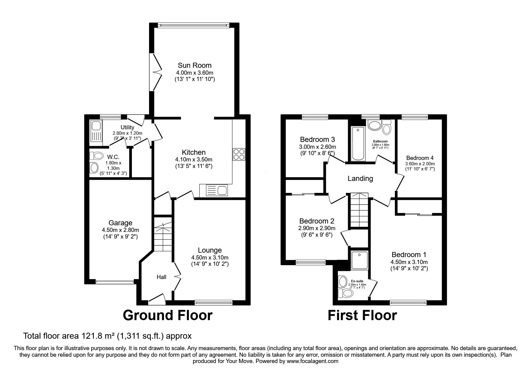 Floorplan of 4 bedroom Detached House for sale, Greenfield Circle, Elgin, Moray, IV30