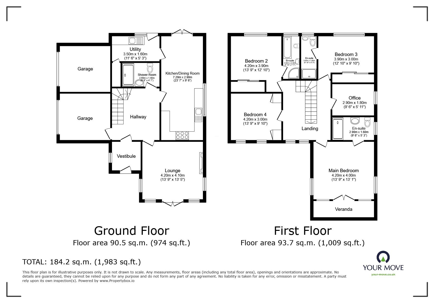 Floorplan of 4 bedroom Detached House for sale, Muirton Road, Lossiemouth, Moray, IV31