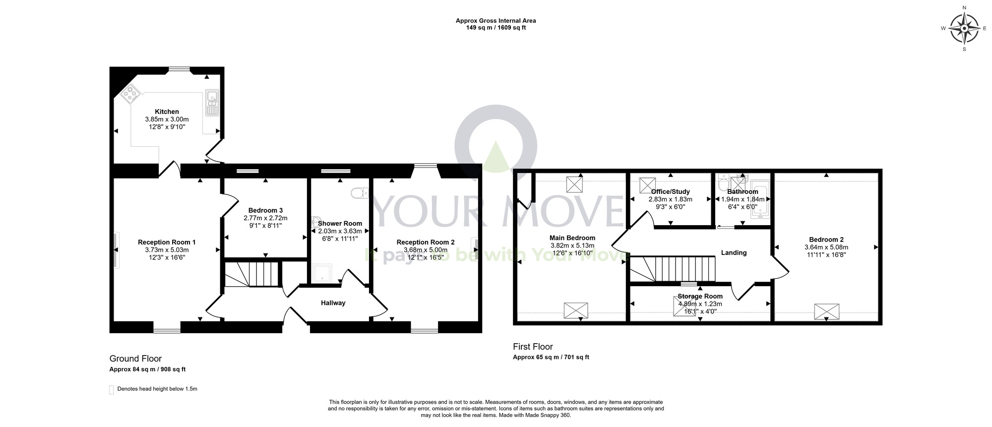 Floorplan of 3 bedroom Detached House for sale, Commerce Street, Lossiemouth, Moray, IV31