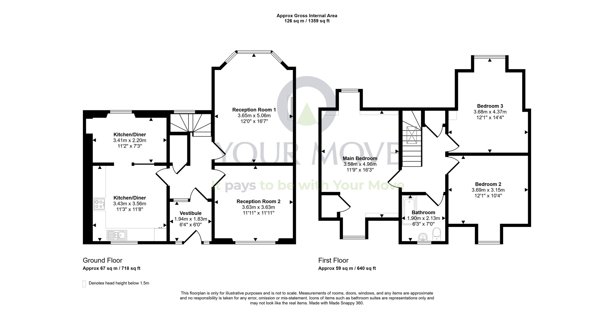 Floorplan of 4 bedroom Detached House for sale, Cluny Terrace, Buckie, Moray, AB56