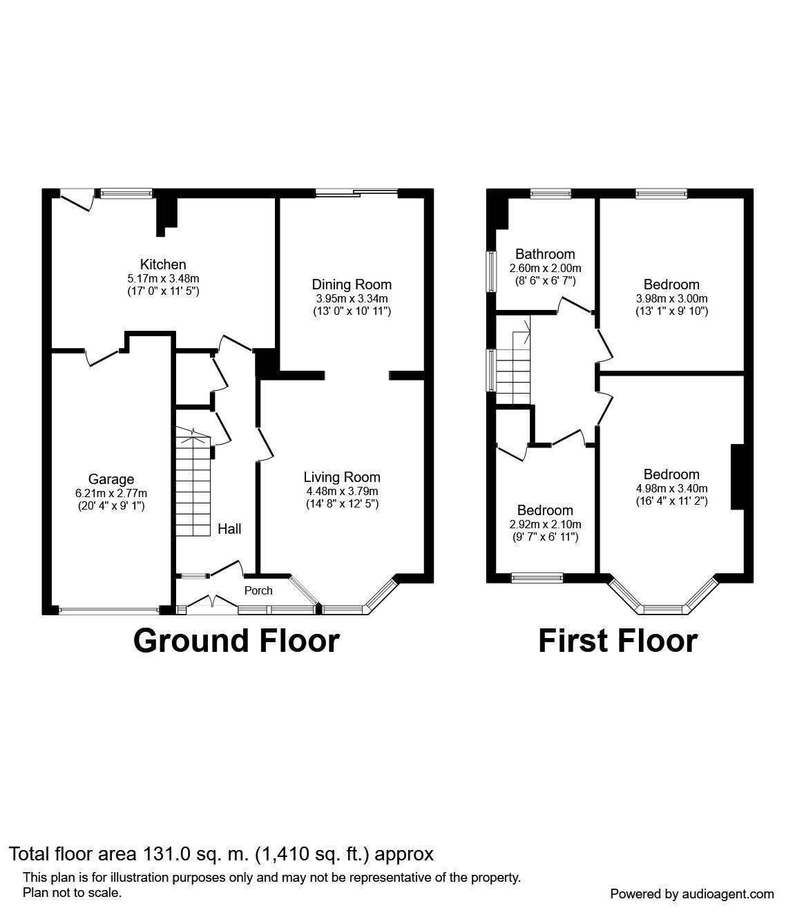 Floorplan of 3 bedroom Semi Detached House to rent, Crossmead, London, SE9