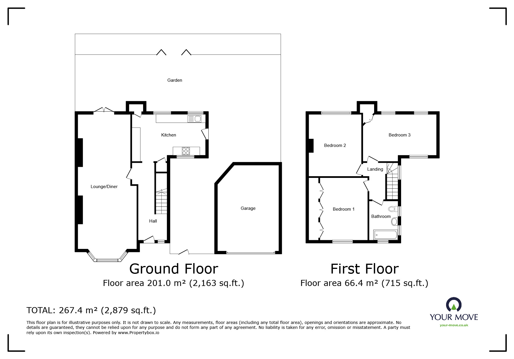 Floorplan of 3 bedroom Semi Detached House for sale, Bexley Road, London, SE9