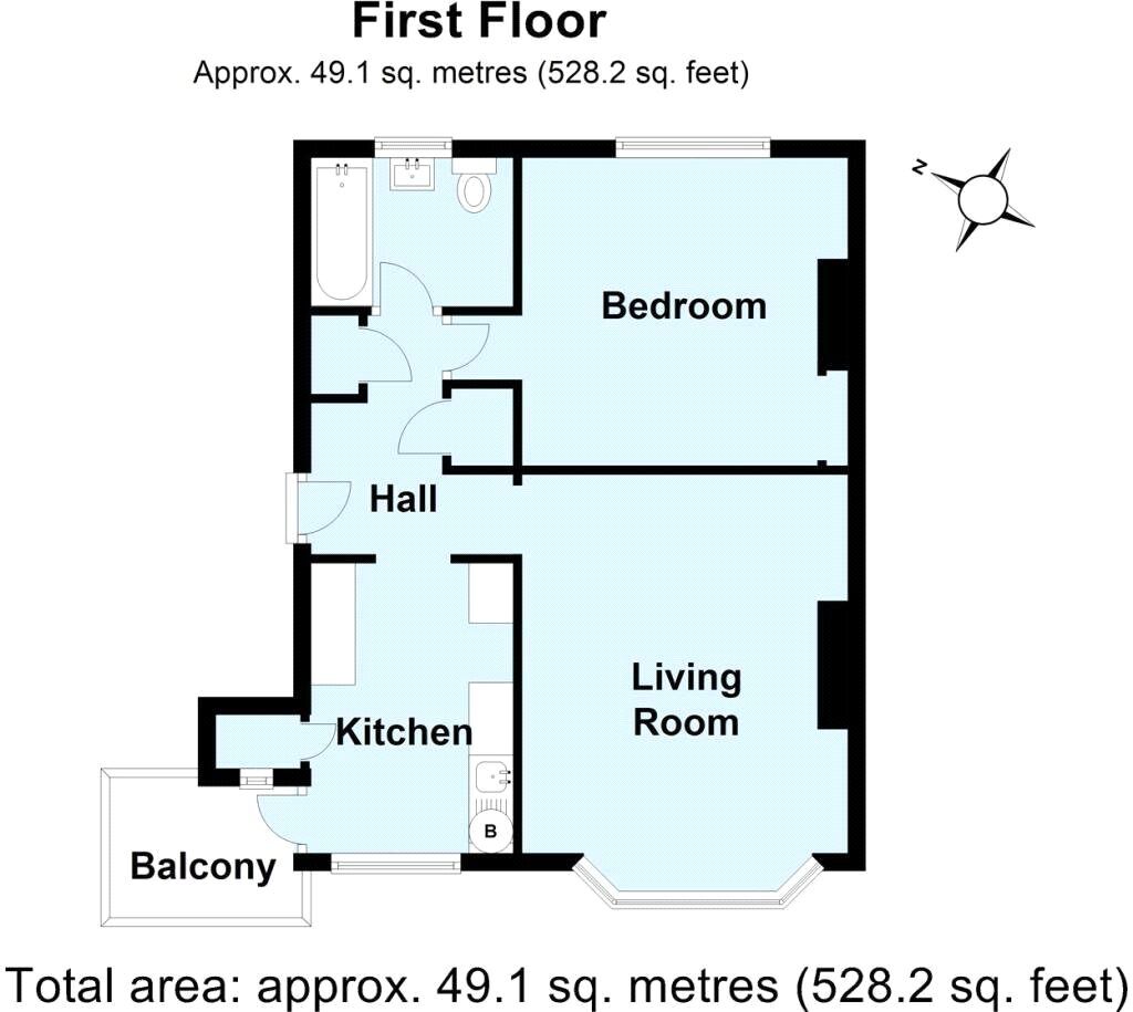 Floorplan of 1 bedroom  Flat for sale, Wynford Way, London, SE9