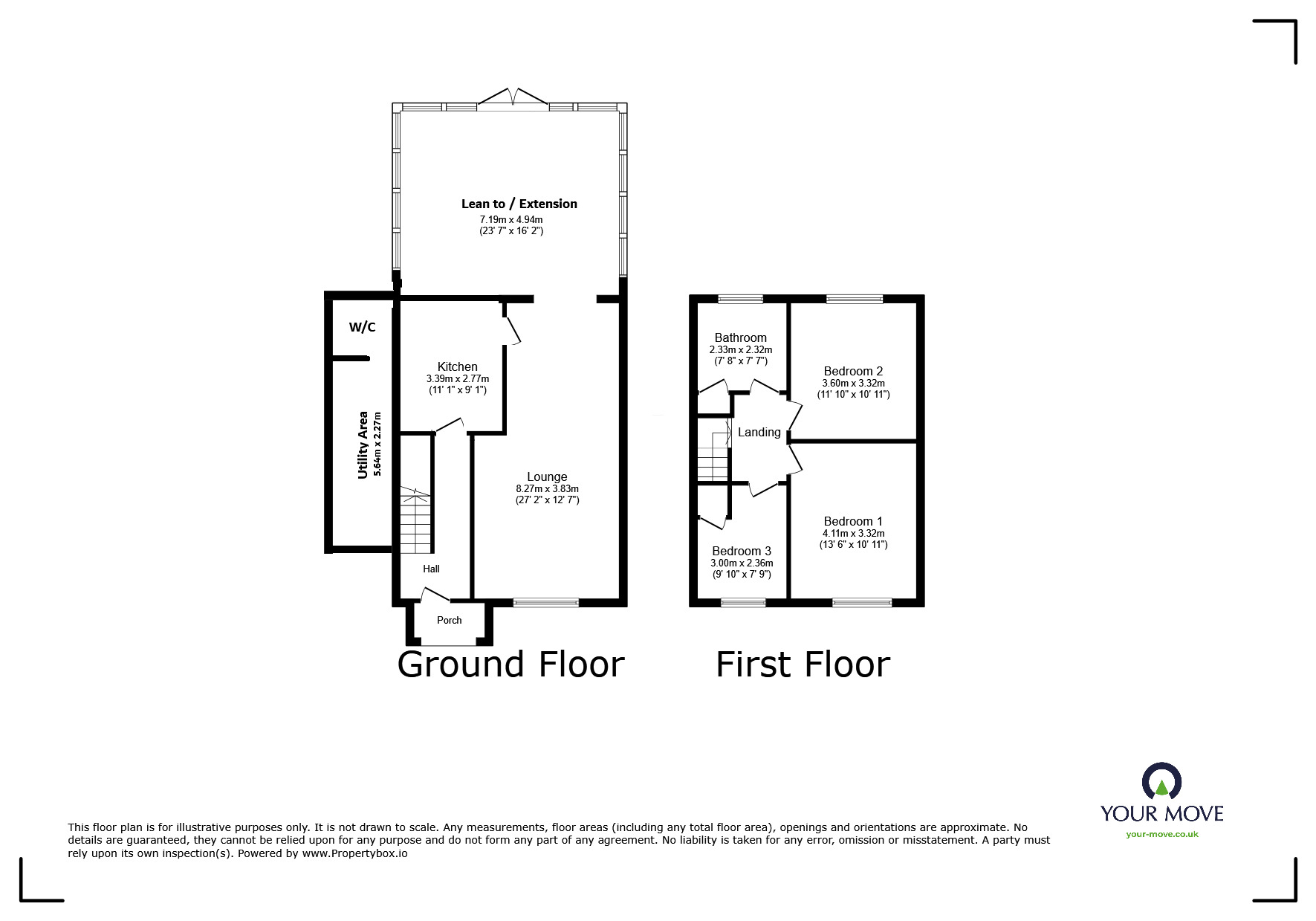 Floorplan of 3 bedroom Semi Detached House for sale, Sydney Road, Sidcup, DA14