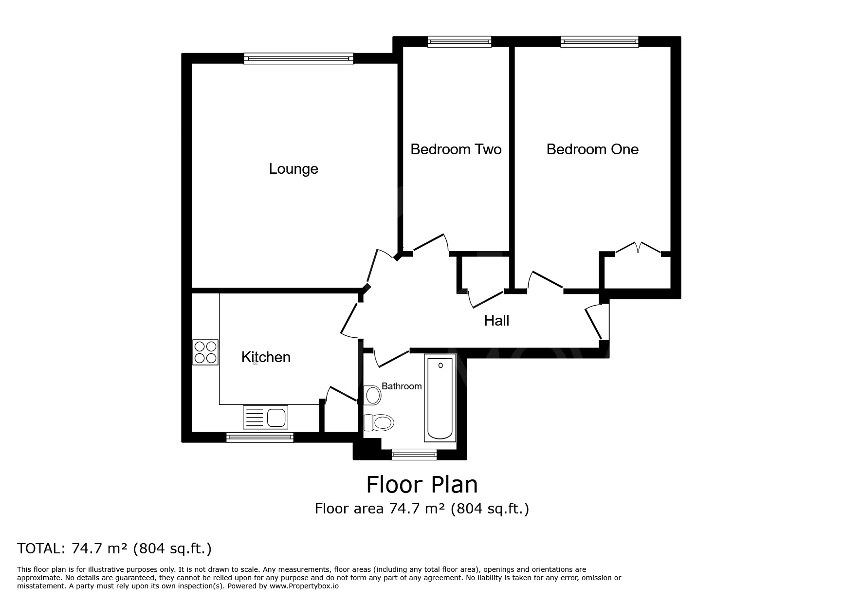 Floorplan of 2 bedroom  Flat to rent, Pullman Place, London, SE9