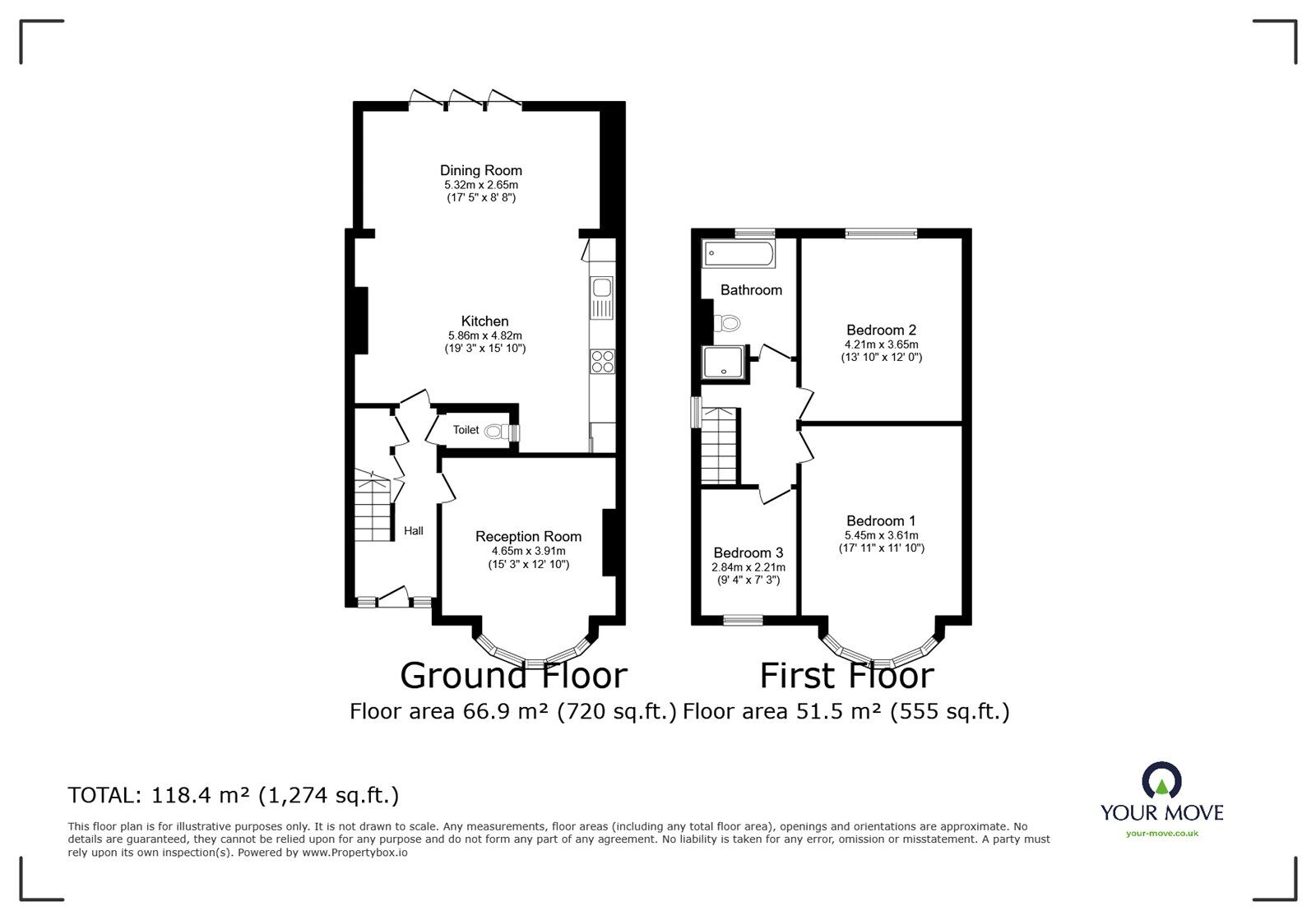 Floorplan of 3 bedroom Semi Detached House for sale, Dobell Road, London, SE9