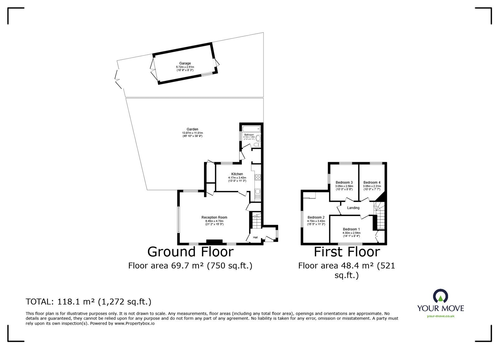 Floorplan of 4 bedroom Semi Detached House for sale, Brome Road, London, SE9