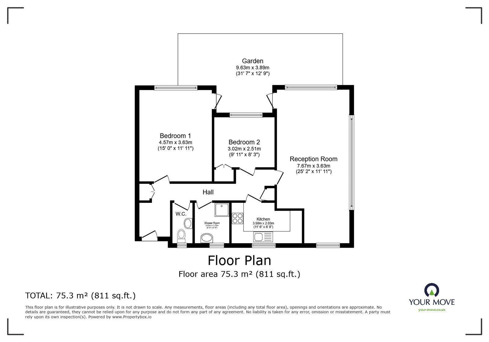 Floorplan of 2 bedroom  Flat for sale, North Park, London, SE9