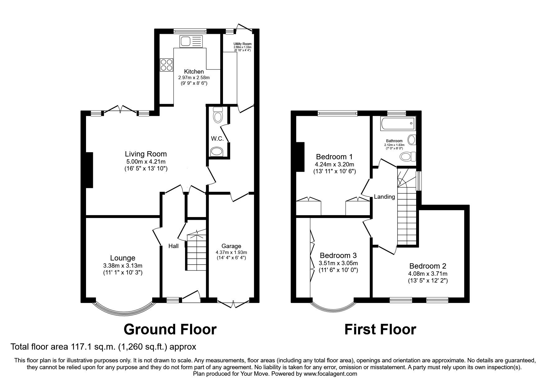 Floorplan of 3 bedroom Semi Detached House for sale, Mayday Gardens, London, SE3