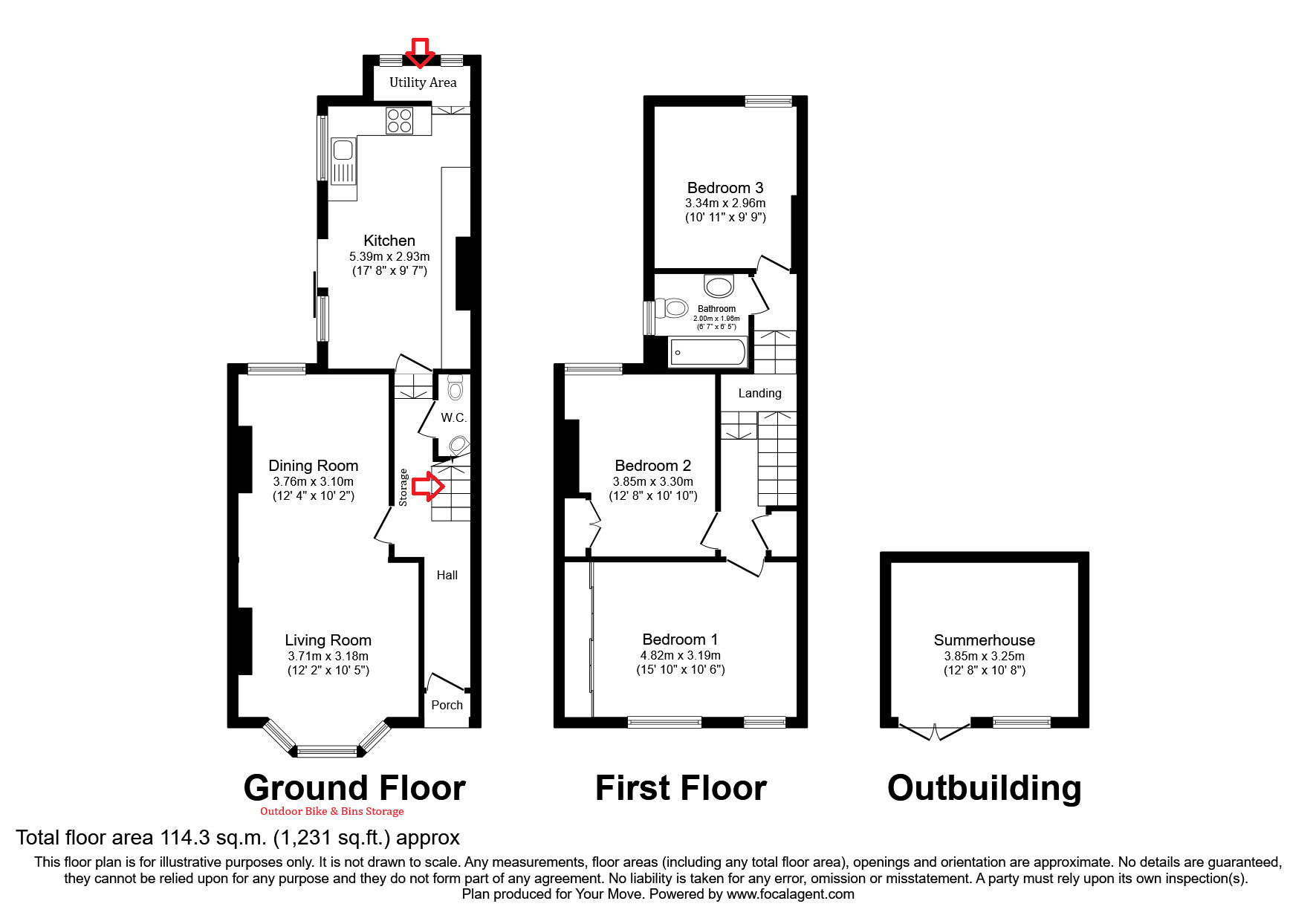 Floorplan of 3 bedroom Mid Terrace House for sale, Nithdale Road, London, SE18