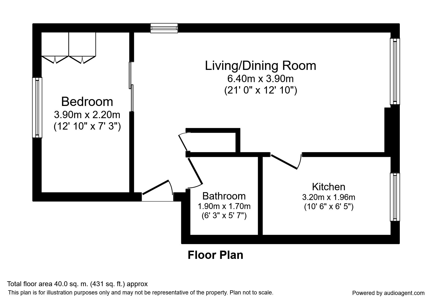 Floorplan of 1 bedroom  Flat for sale, Sunfields Place, London, SE3