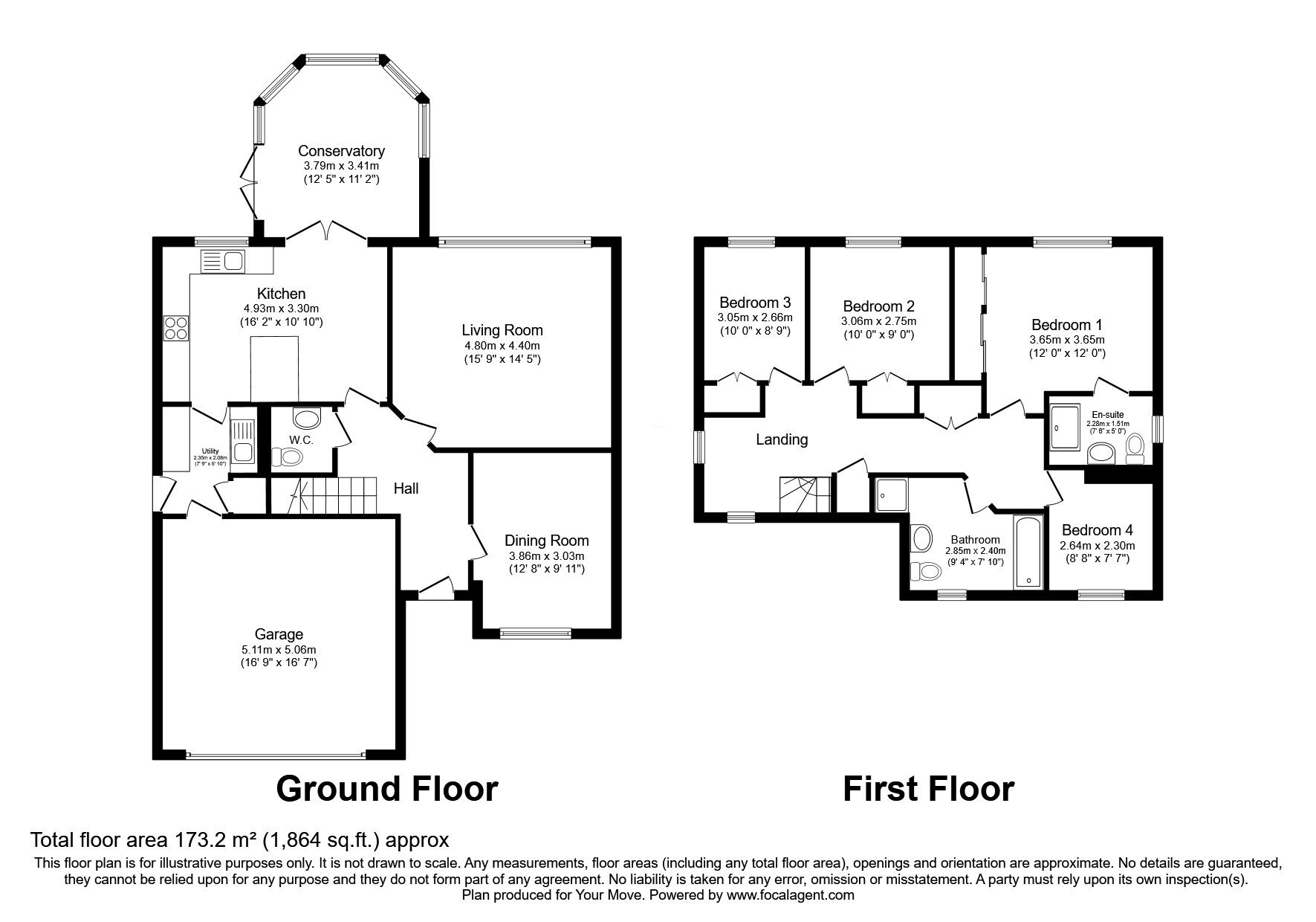 Floorplan of 4 bedroom Detached House for sale, Murieston Valley, Murieston, West Lothian, EH54