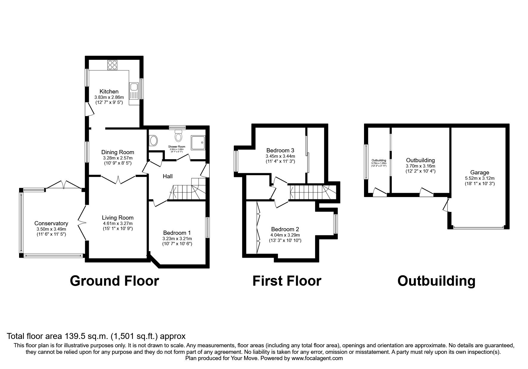 Floorplan of 3 bedroom Semi Detached House for sale, Godfrey Avenue, Denny, FK6