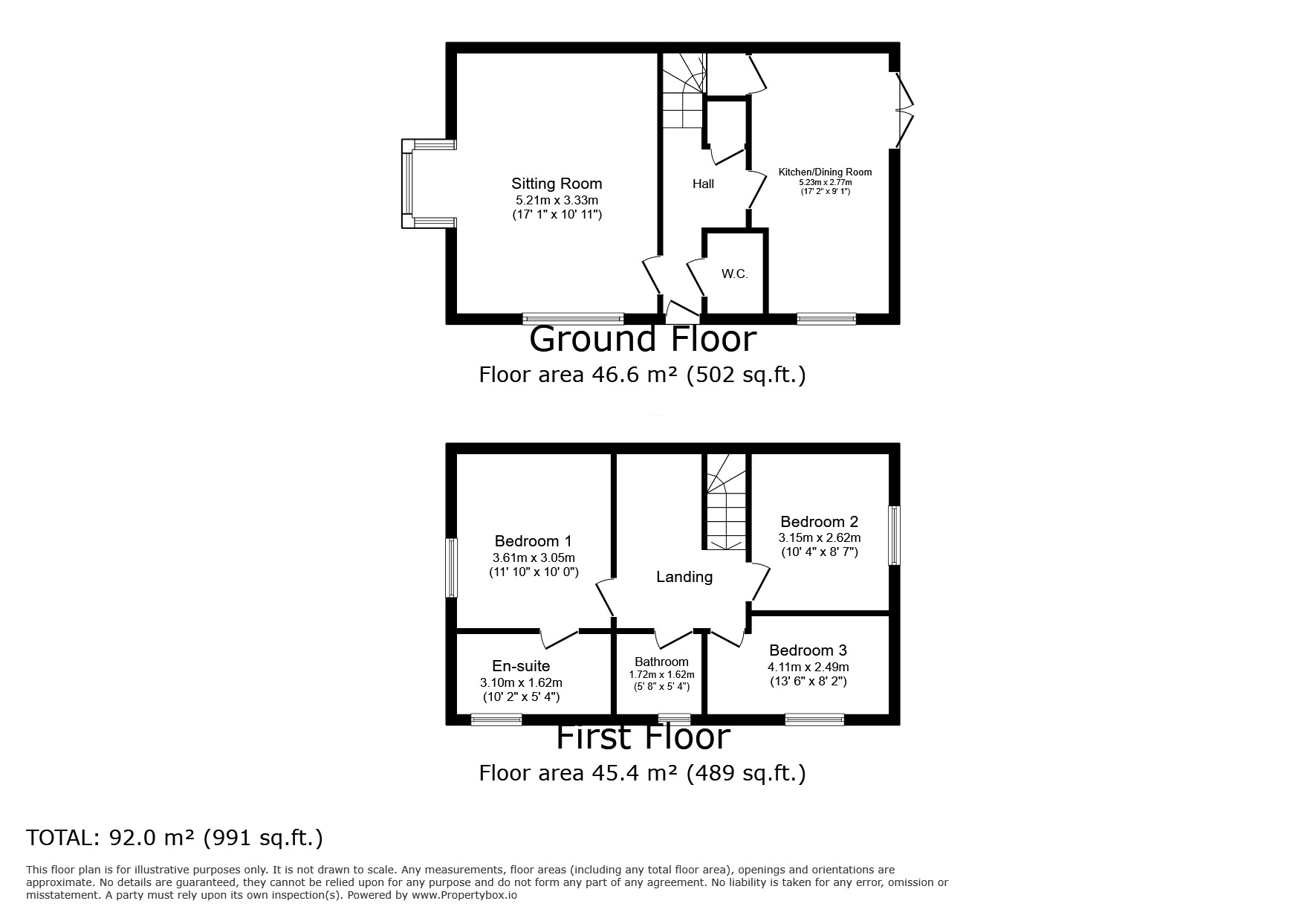 Floorplan of 3 bedroom Semi Detached House for sale, Elliot Drive, Faversham, Kent, ME13