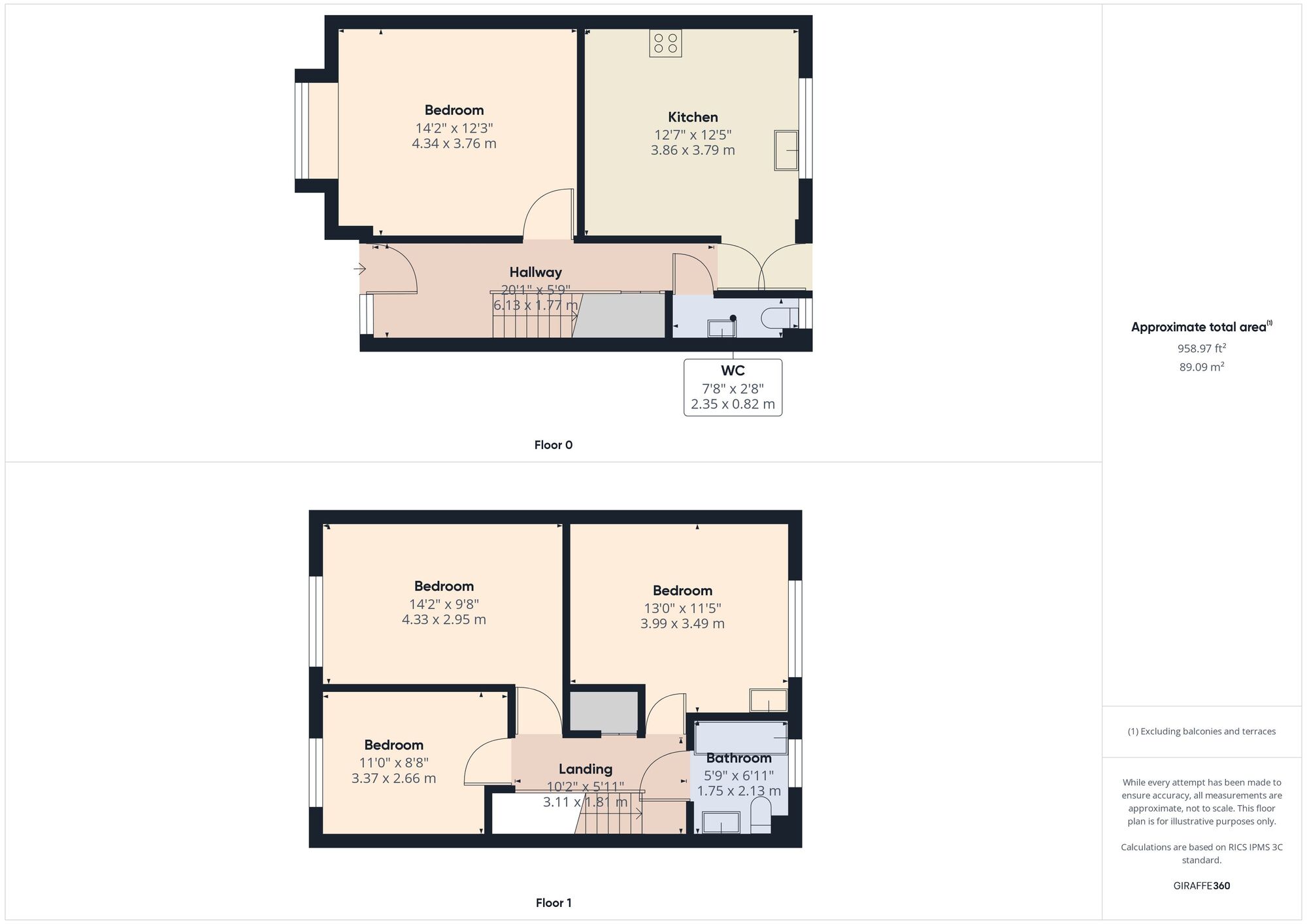 Floorplan of 3 bedroom Mid Terrace House to rent, Howards Road, London, E13