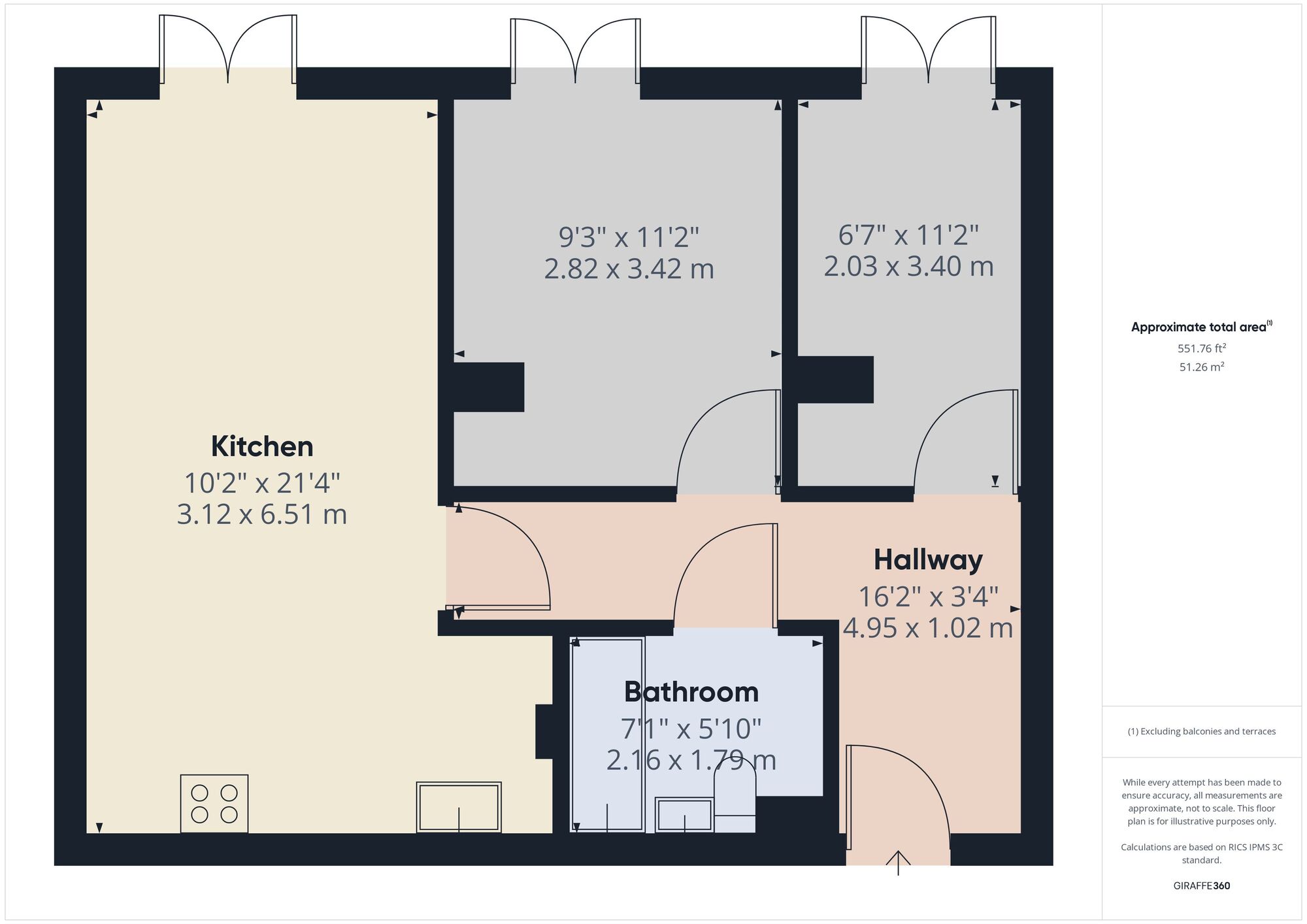 Floorplan of 2 bedroom  Flat to rent, Upton Lane, Forest Gate, London, E7