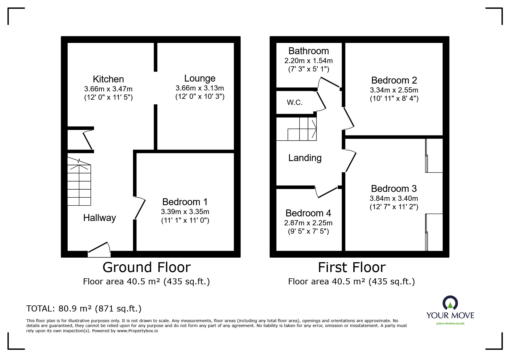 Floorplan of 4 bedroom  House to rent, Lynwood Avenue, Egham, Surrey, TW20