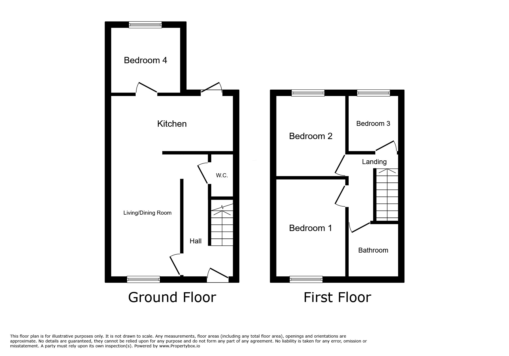 Floorplan of 4 bedroom Mid Terrace House for sale, Corporation Road, Gillingham, Kent, ME7