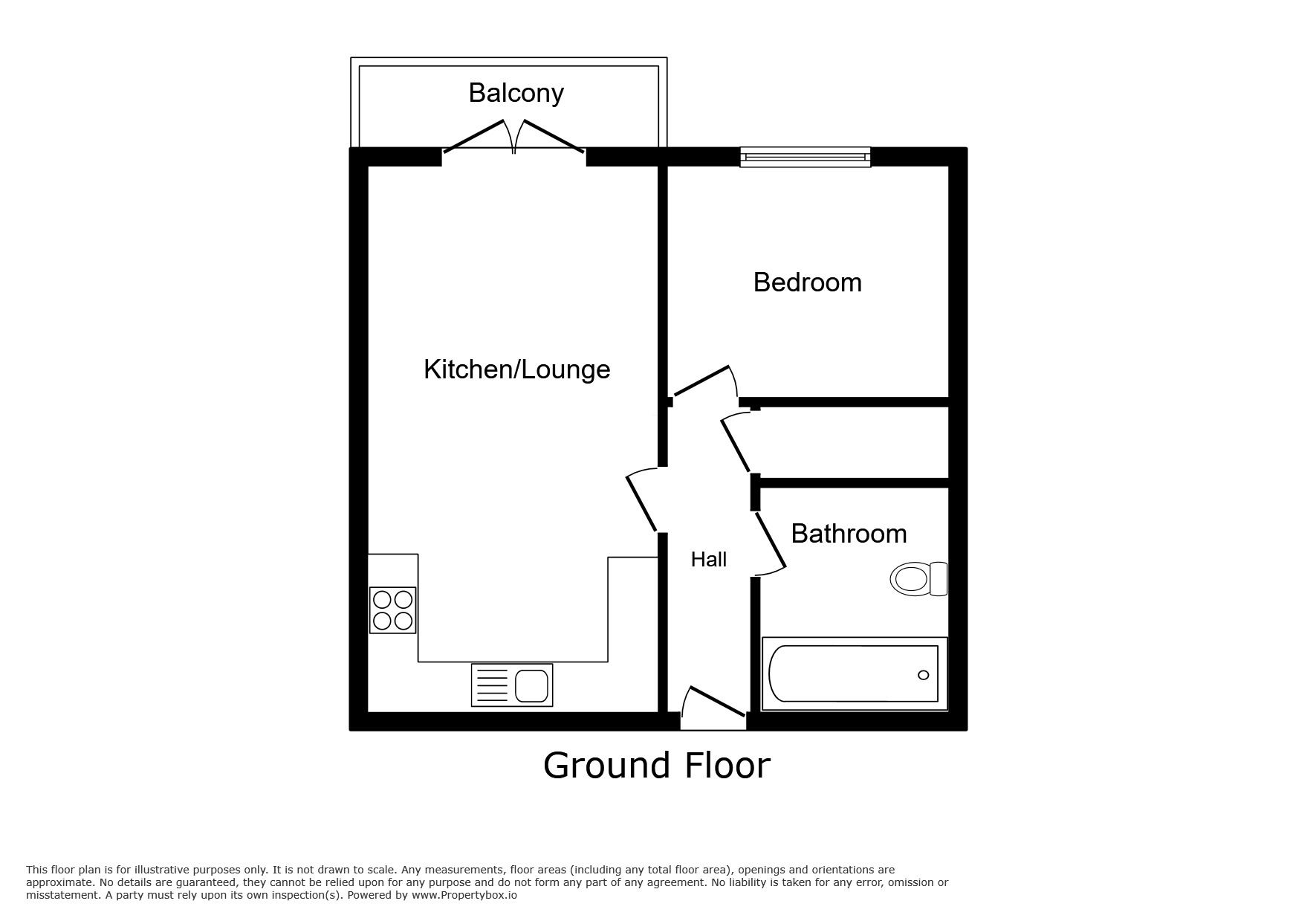 Floorplan of 1 bedroom  Flat for sale, Pegasus Way, Gillingham, Kent, ME7