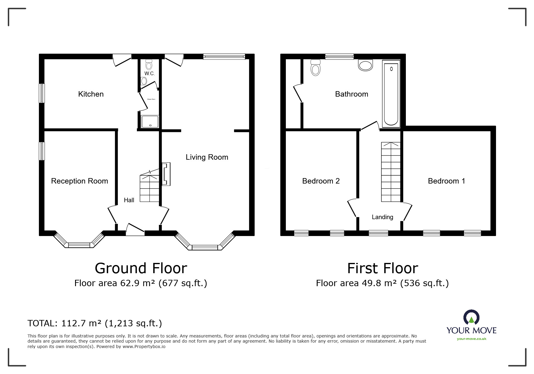 Floorplan of 2 bedroom Detached House for sale, Pear Tree Lane, Gillingham, Kent, ME7