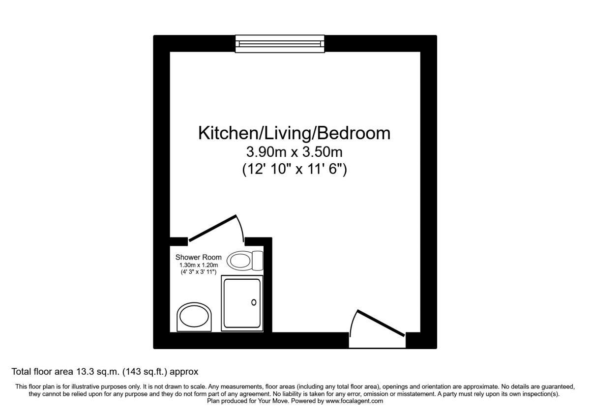 Floorplan of 1 bedroom  Room to rent, Balmoral Road, Gillingham, Kent, ME7