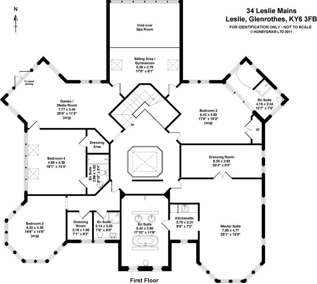 Floorplan of 4 bedroom Detached House for sale, Leslie Mains, Leslie, Fife, KY6