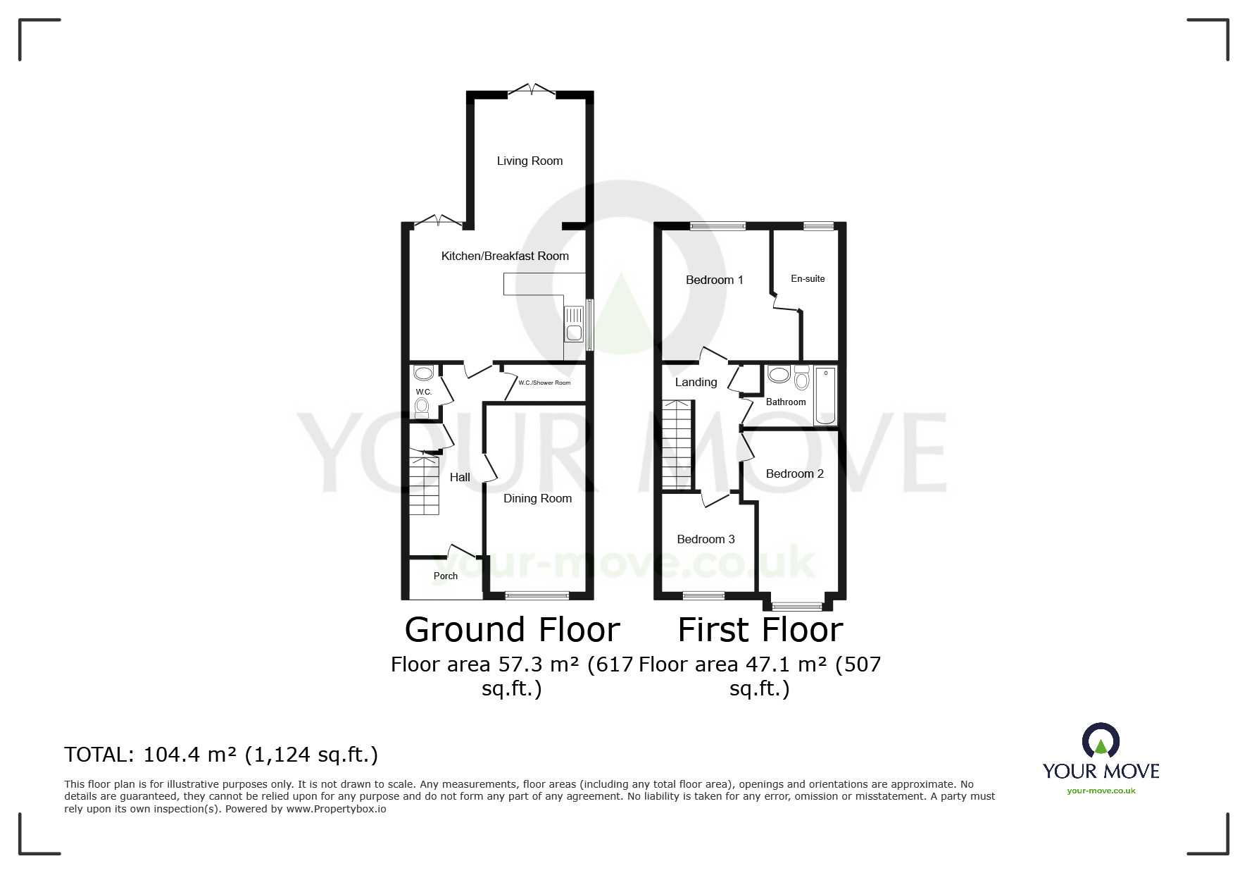 Floorplan of 3 bedroom Detached House to rent, Sun Lane, Gravesend, Kent, DA12