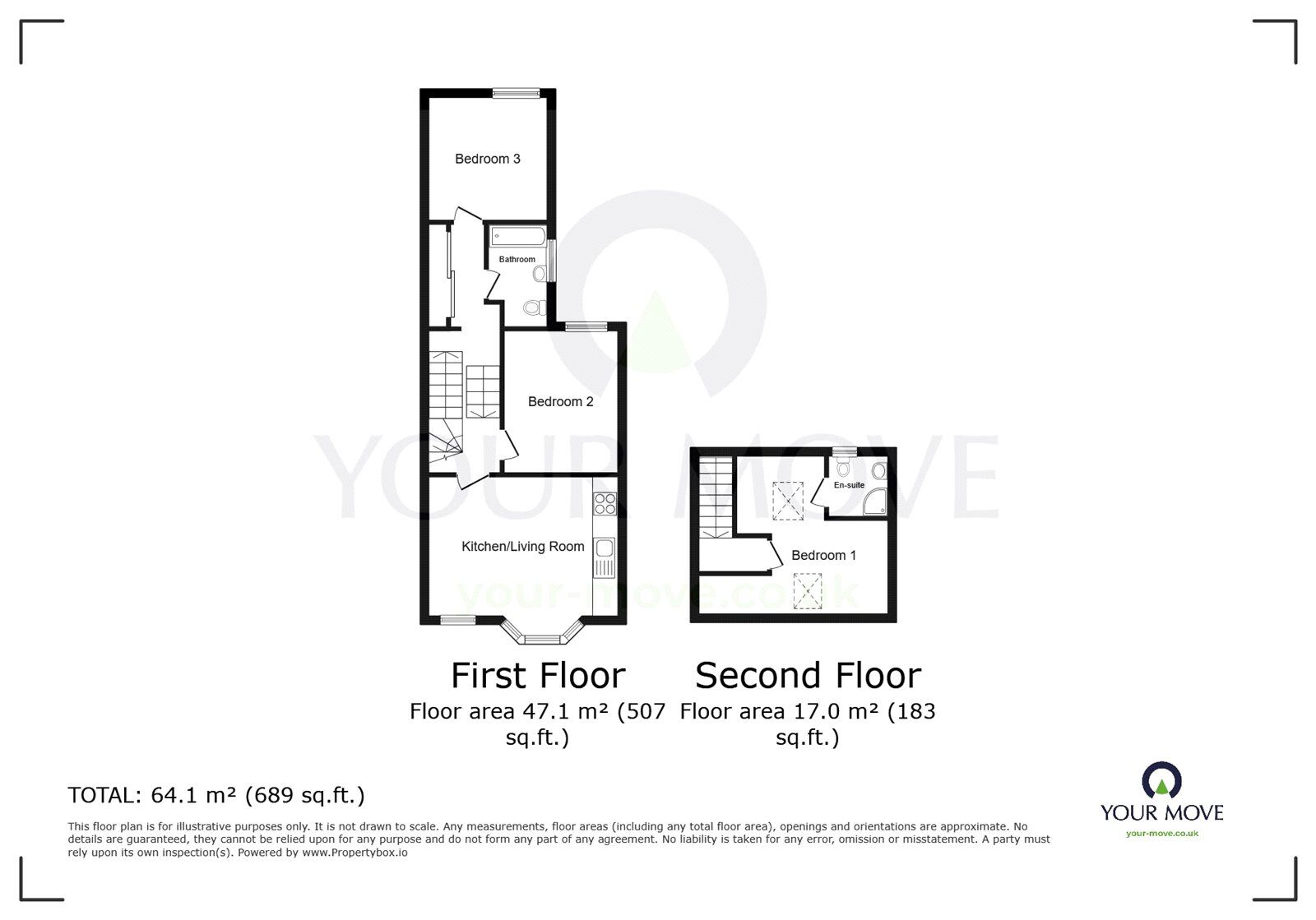 Floorplan of 3 bedroom  Flat to rent, Wrotham Road, Gravesend, Kent, DA11